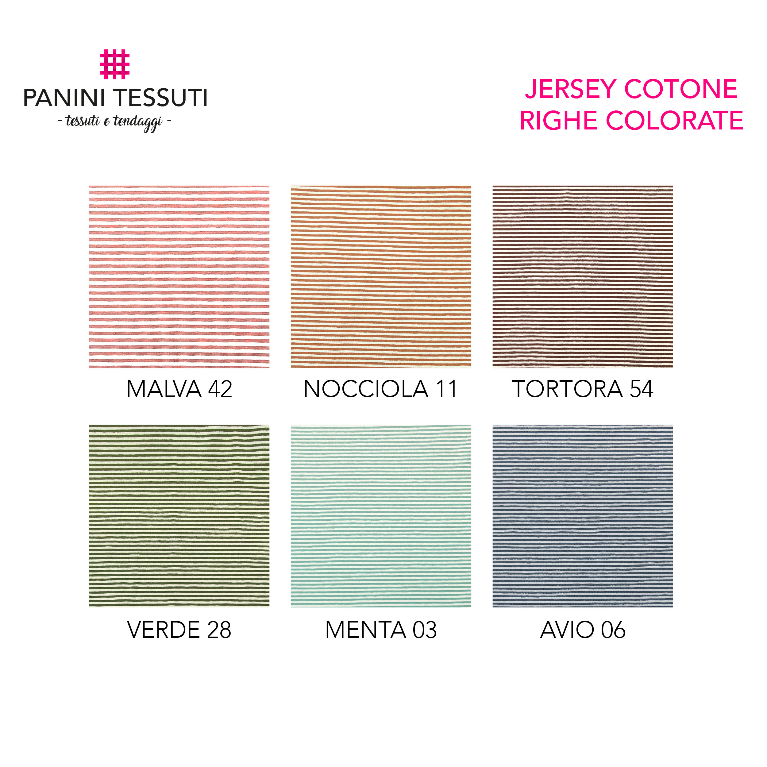 Yarn-dyed Jersey Cotton Coloured Stripes Image