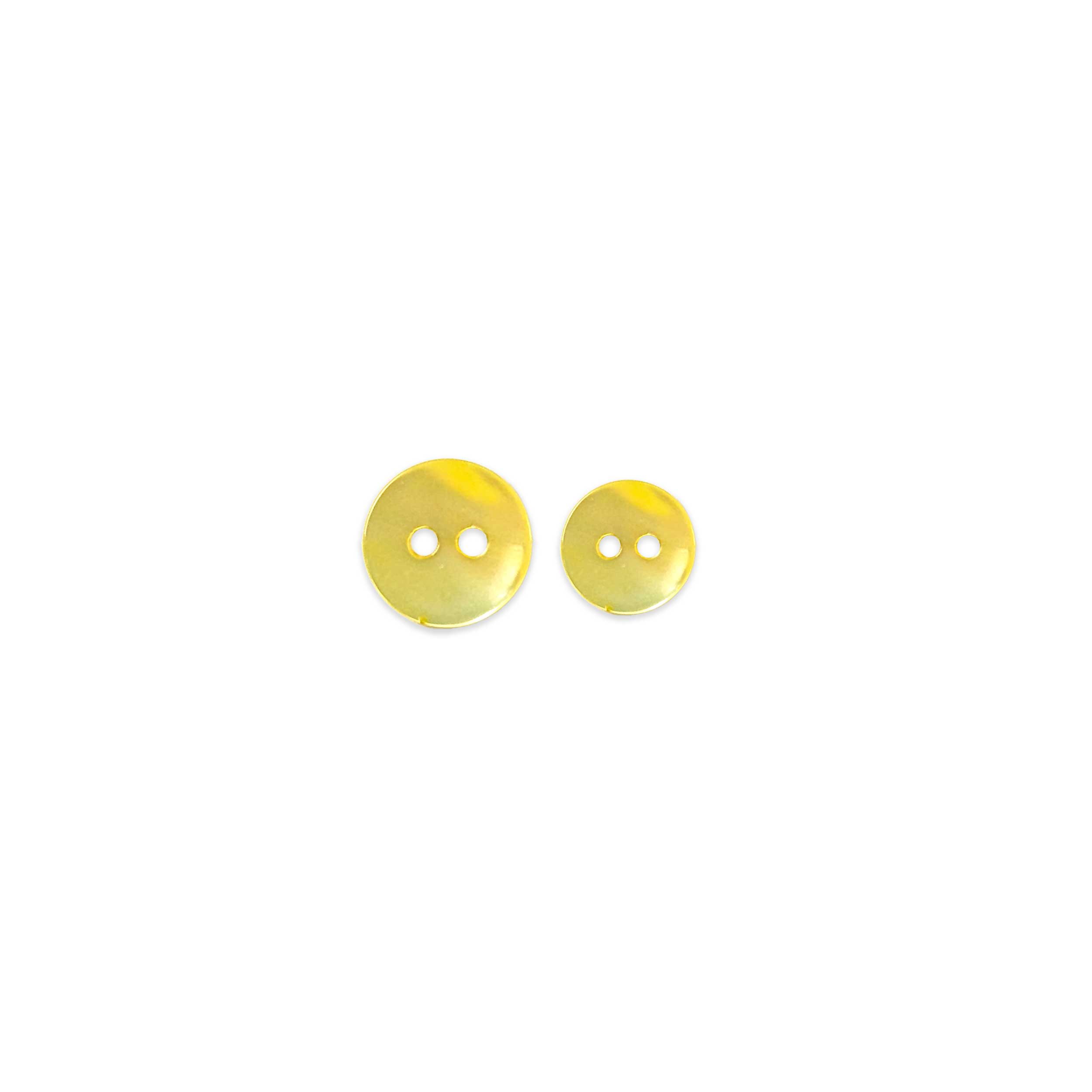 Mother-of-pearl button 2 holes Yellow Image