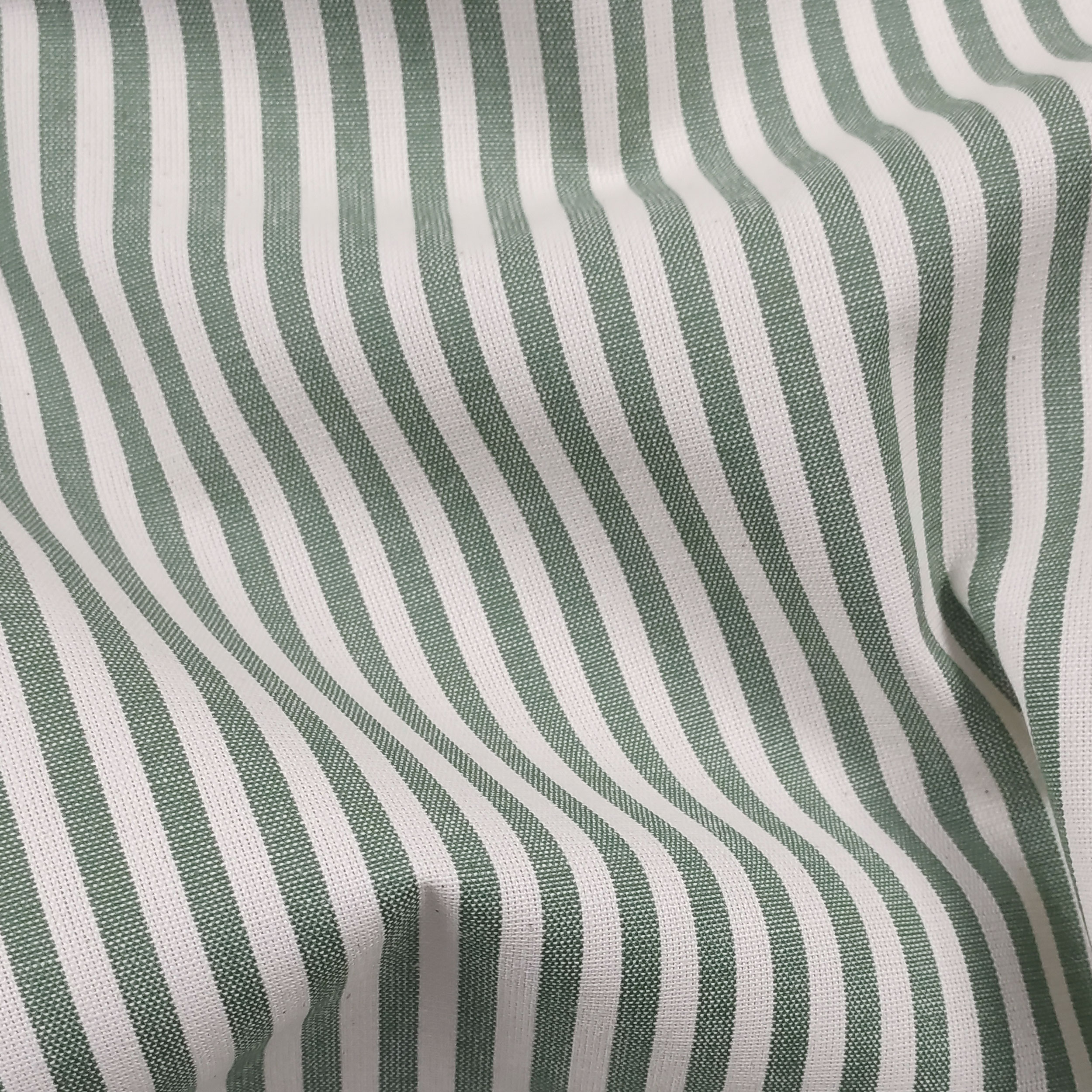 Pure Cotton Striped Tablecloth Fabric Image