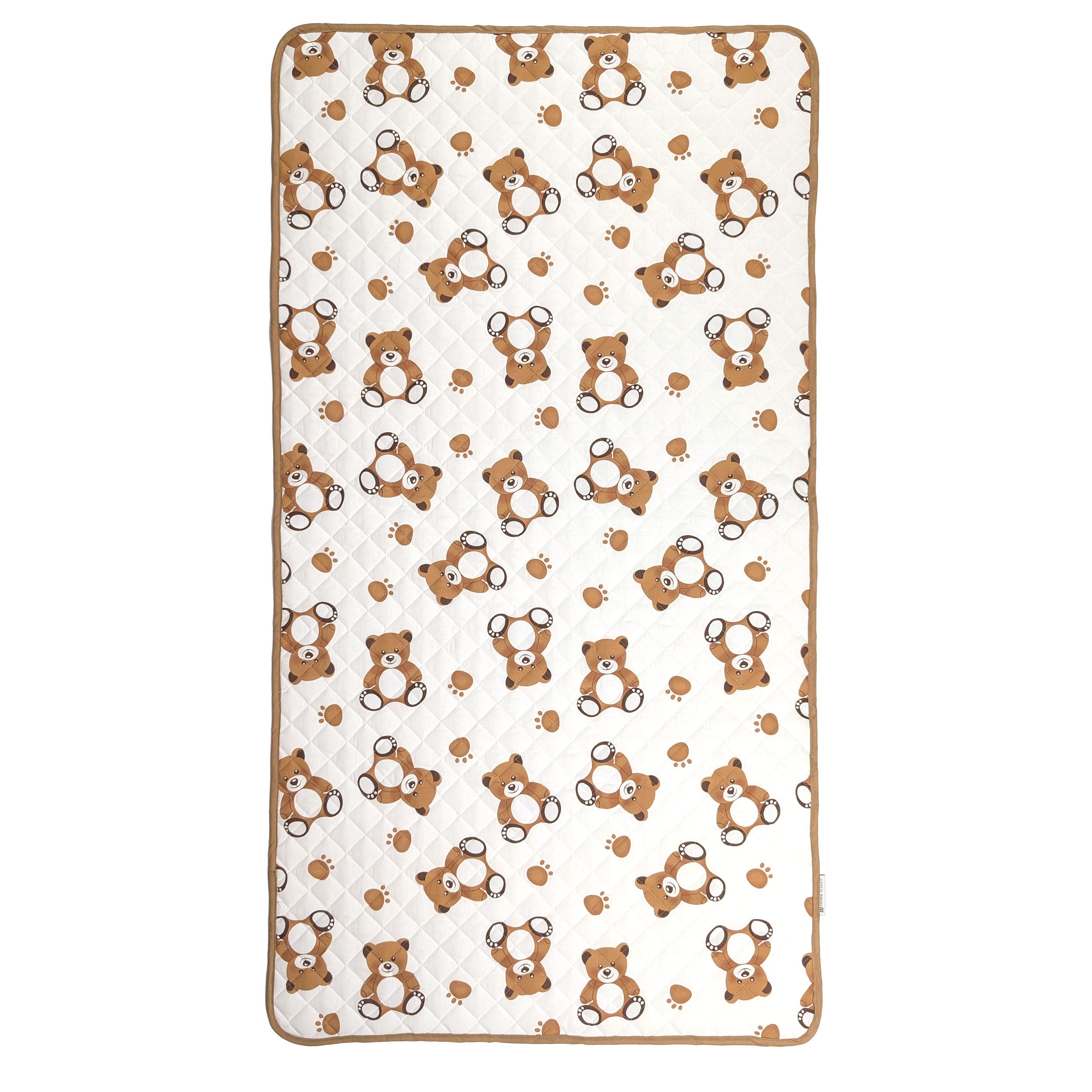 White Background Teddy Bears Blanket Image