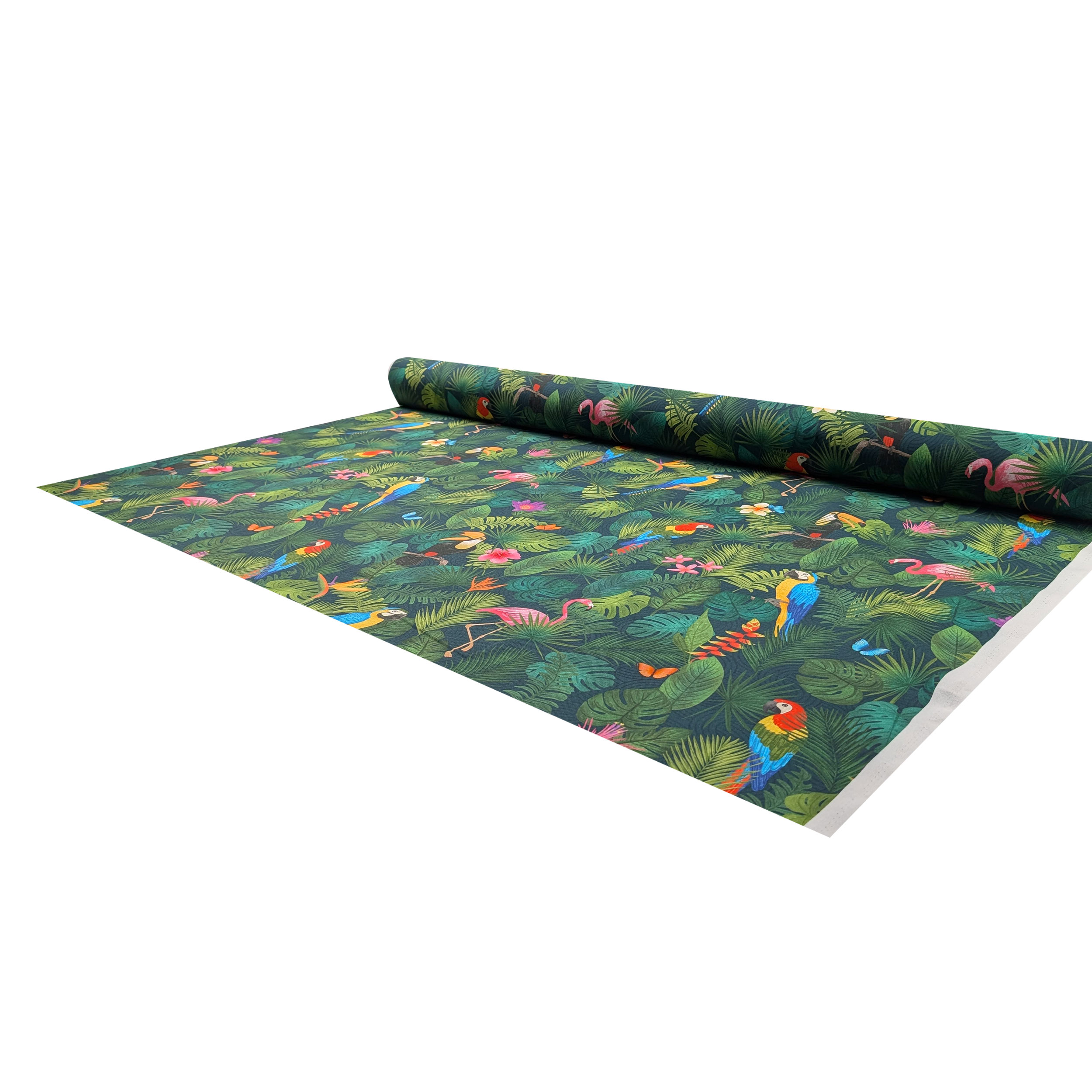 Tissu Panama découpé Oiseaux tropicaux 50x140 cm Image