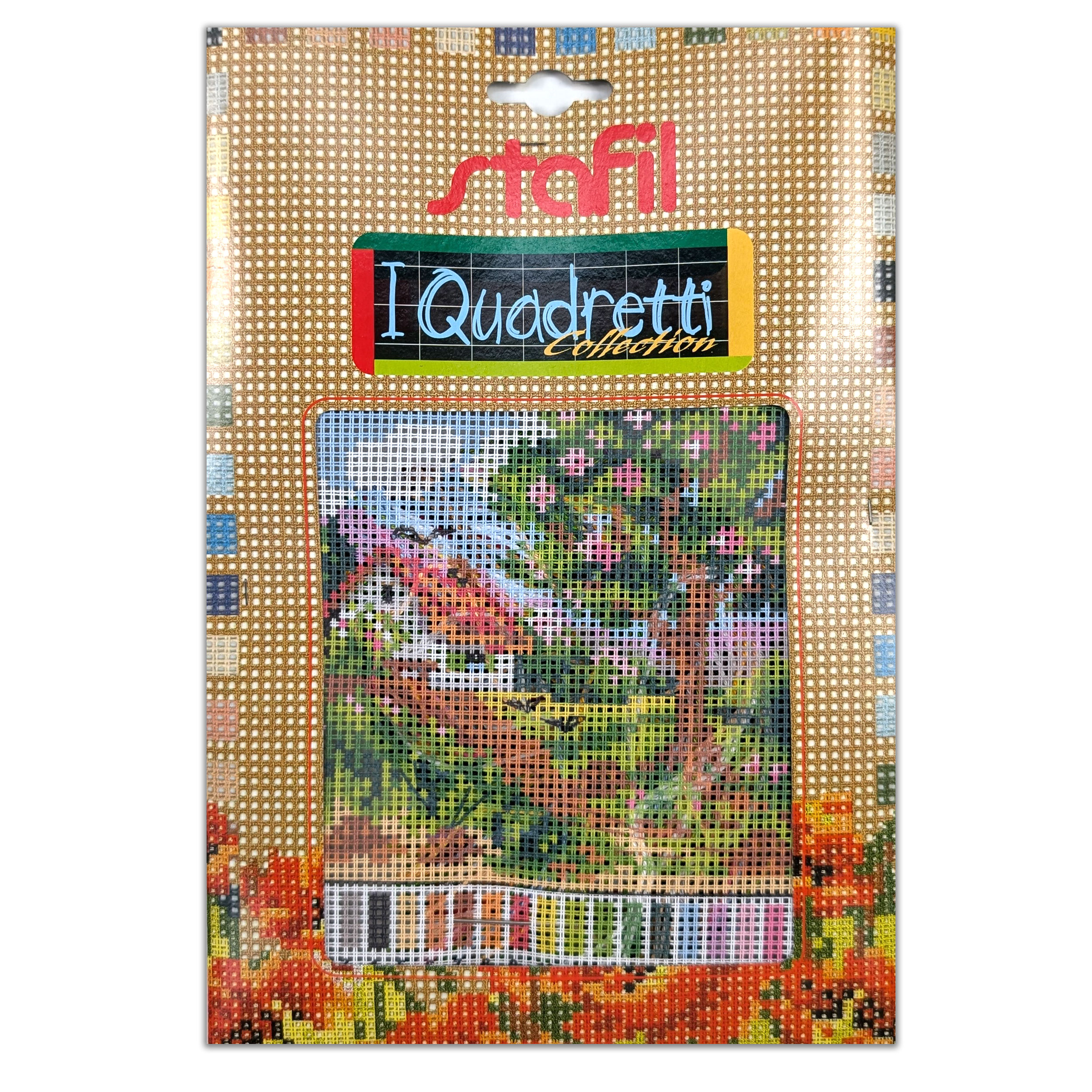 Spring Landscape "i Quadretti" Half Cross Stitch Set Image