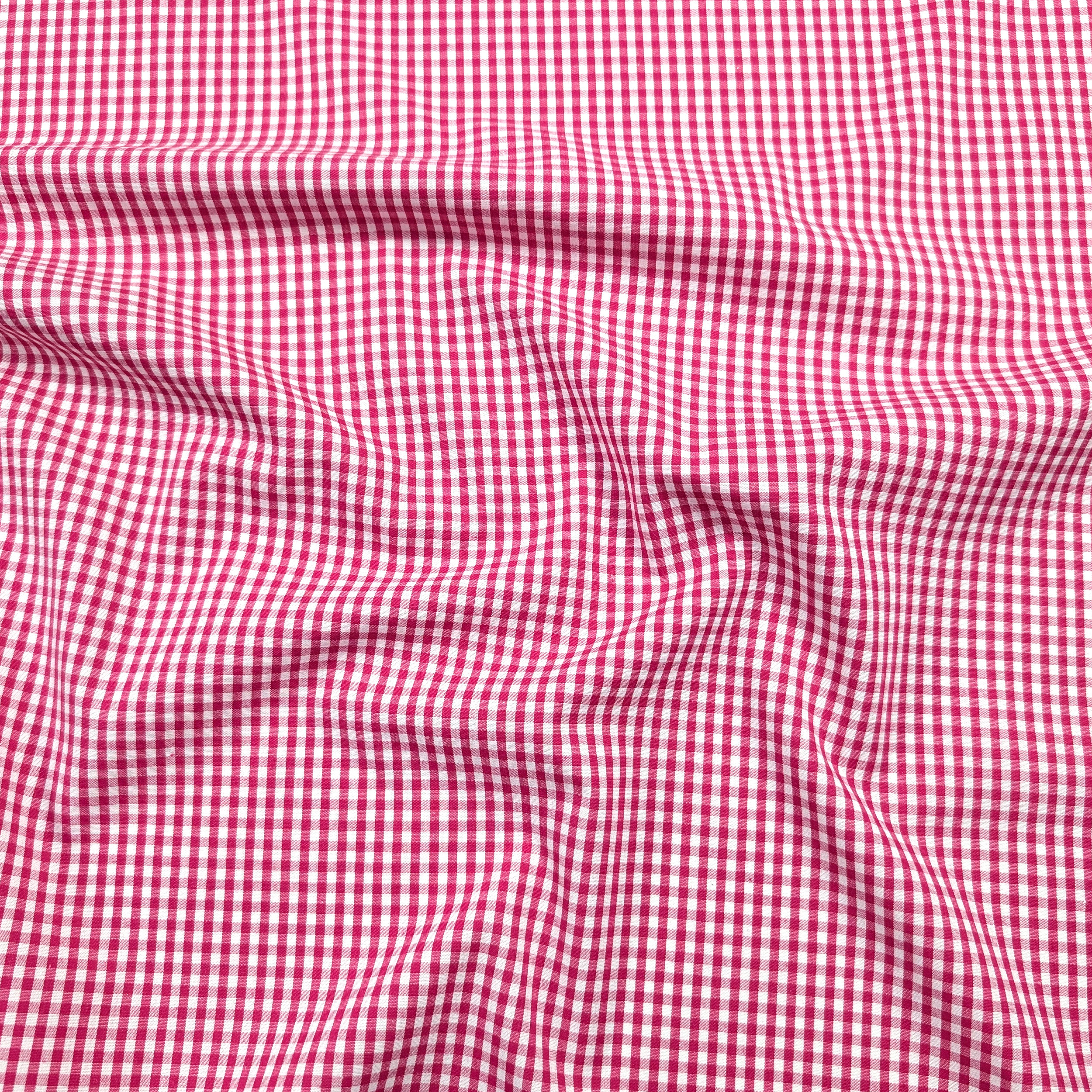 Quadrettini Fuxia Shirting Cotton Image