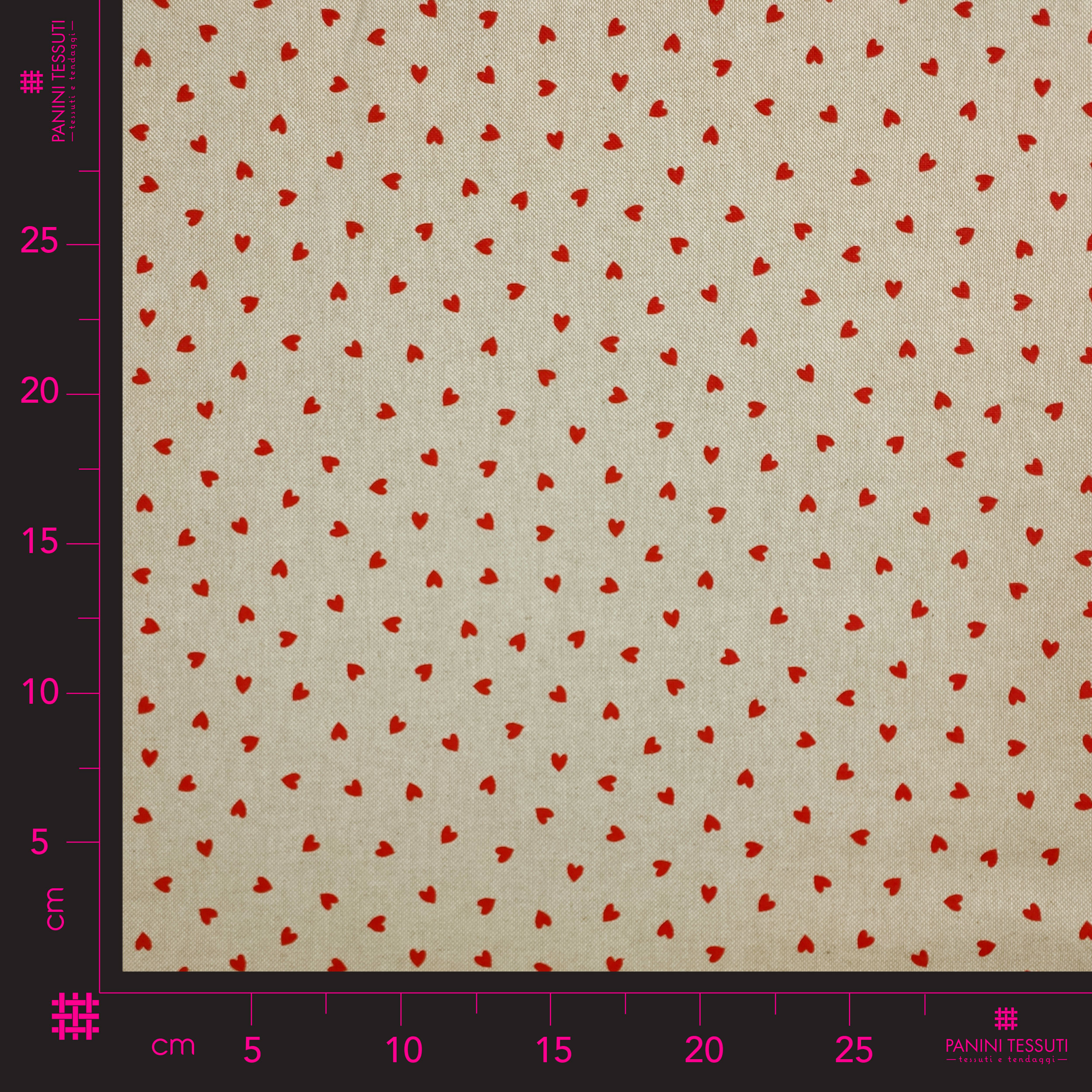 Half Panama - Little Red Hearts Image