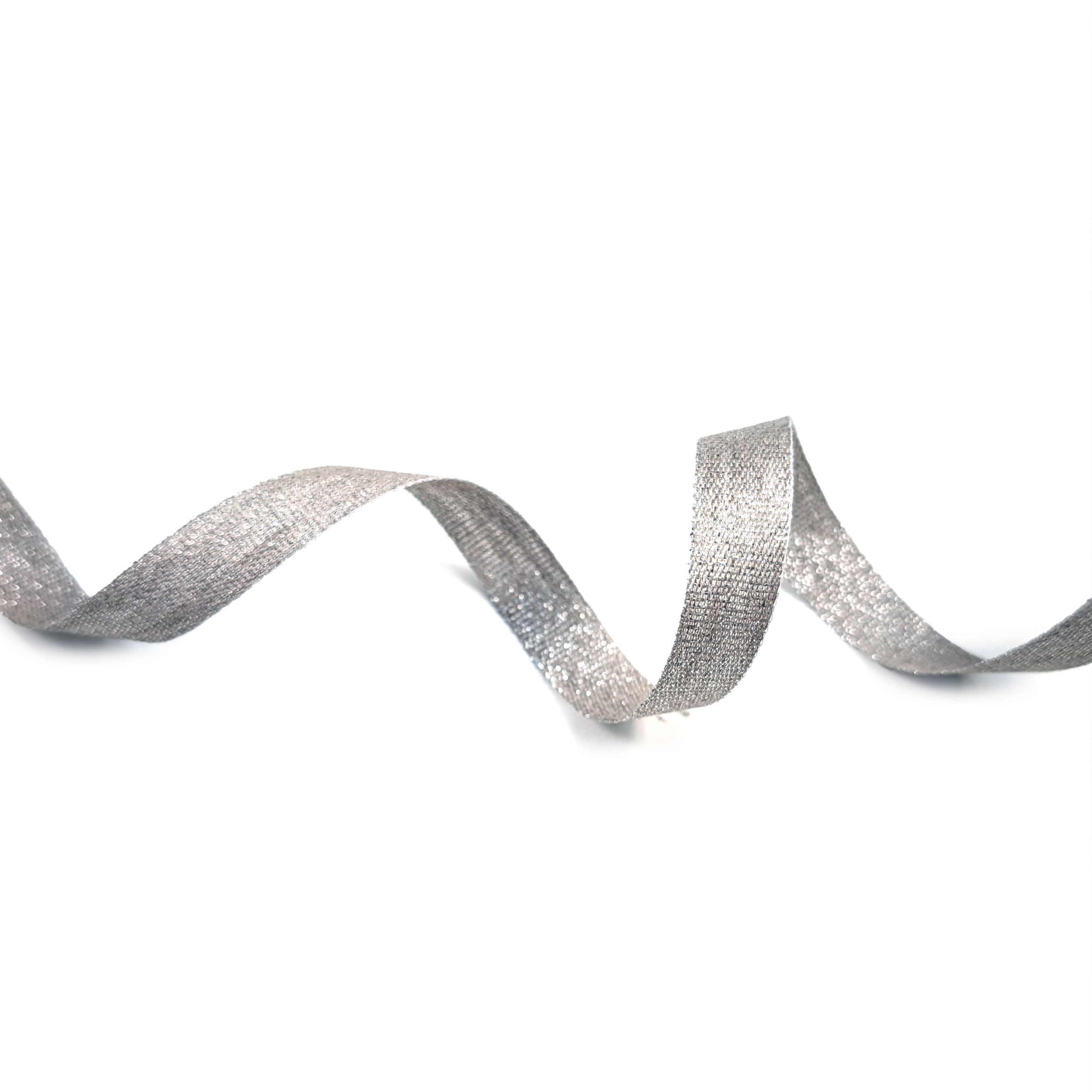 Silver Lurex Decorative Ribbon Image