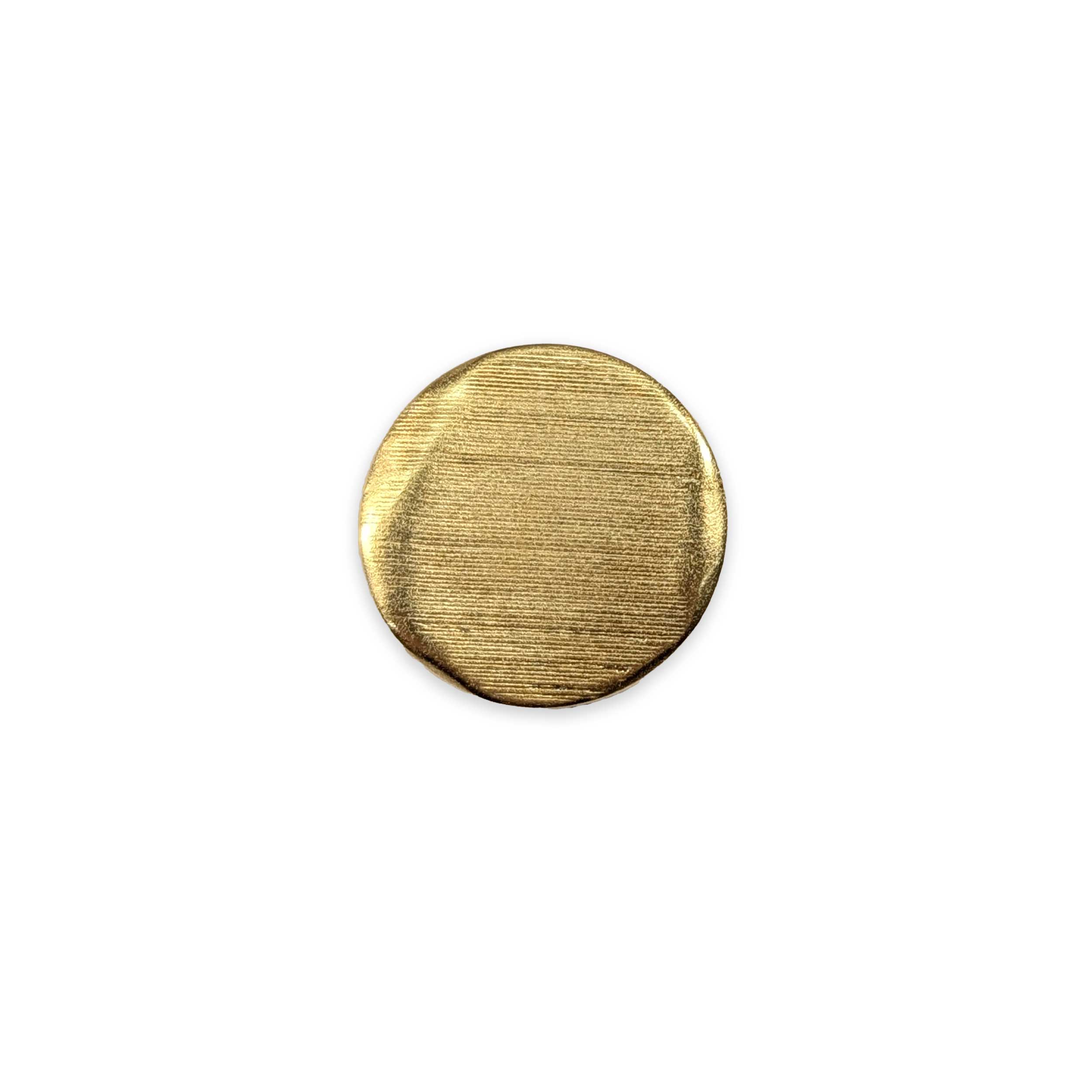 Fashion Shiny Gold Striated Button Image