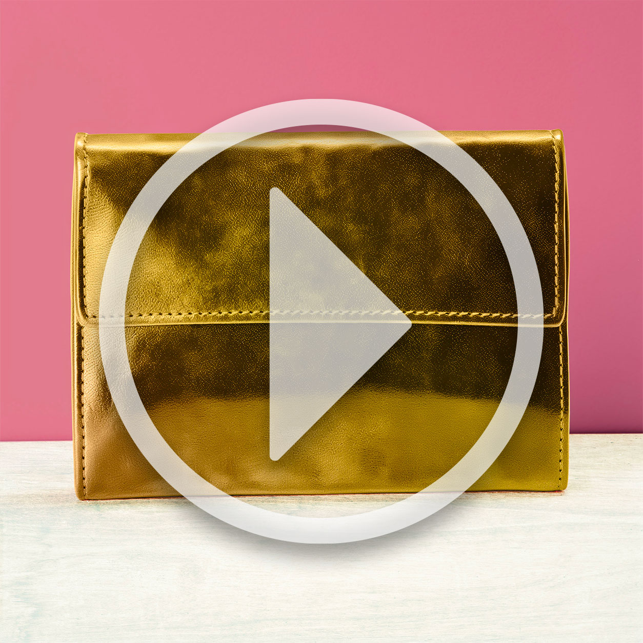 Metallic Gold Faux Leather  Image