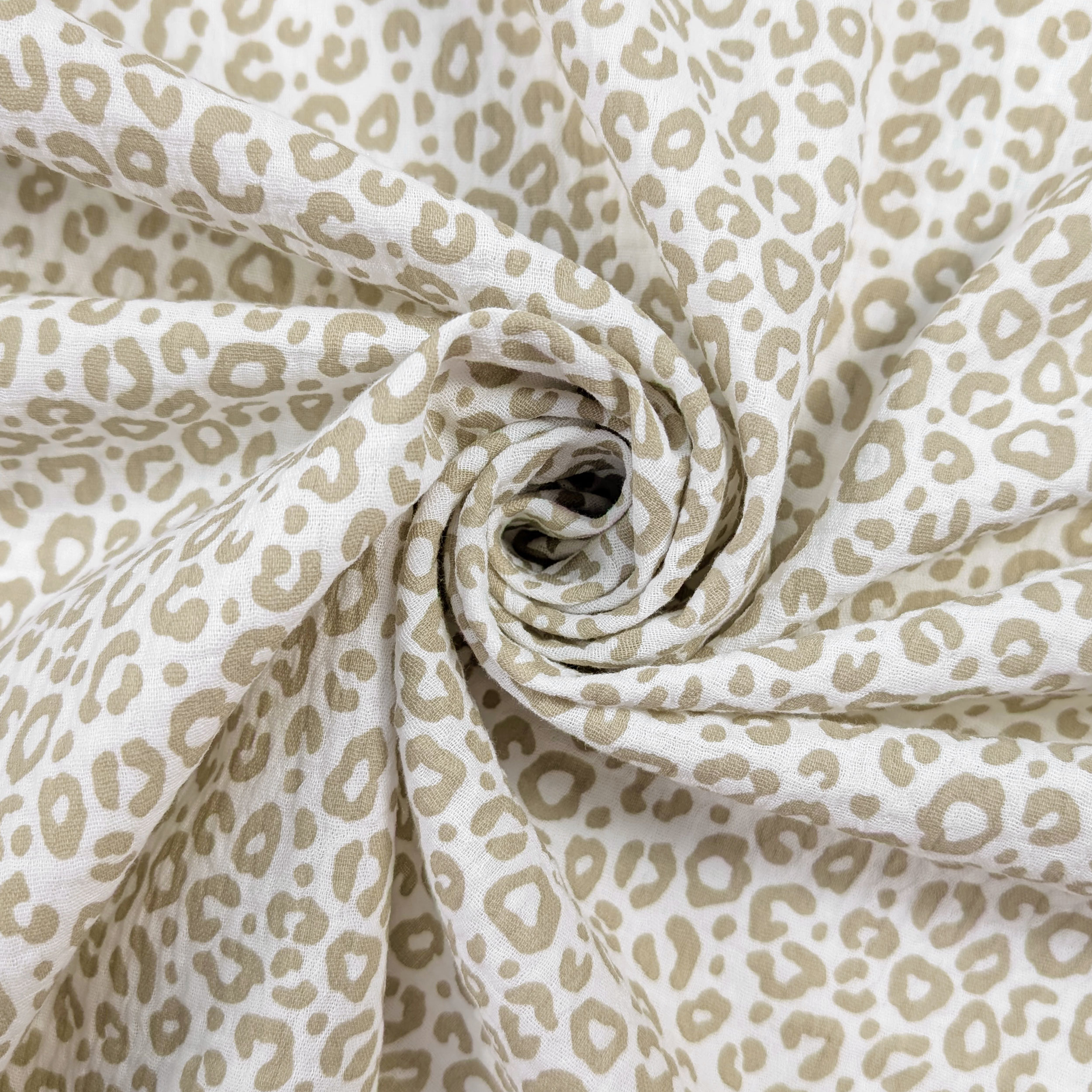 Beige Spotted Cotton Muslin Image