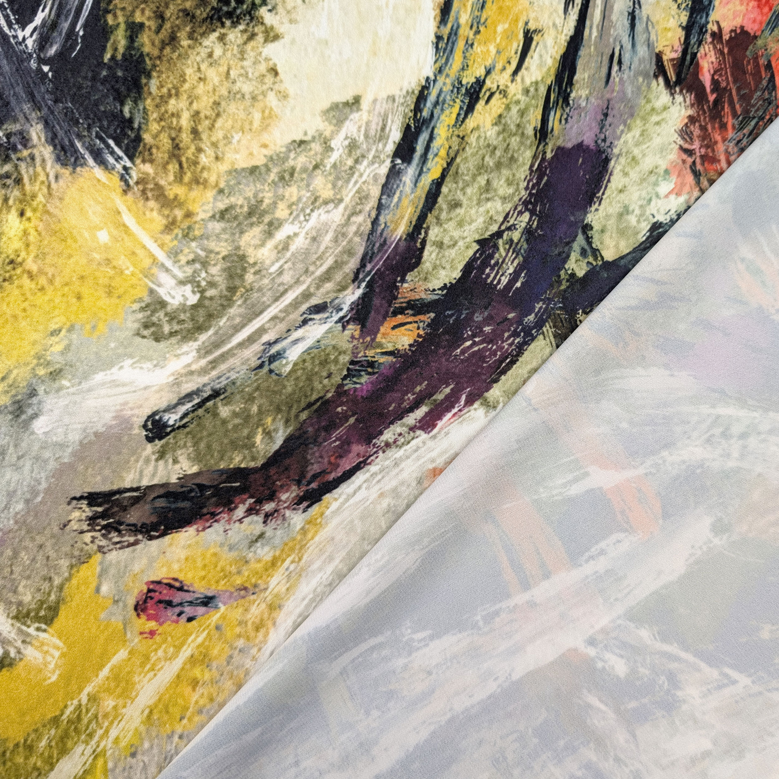 Set Satin High Fashion Coloured Brushstrokes Image