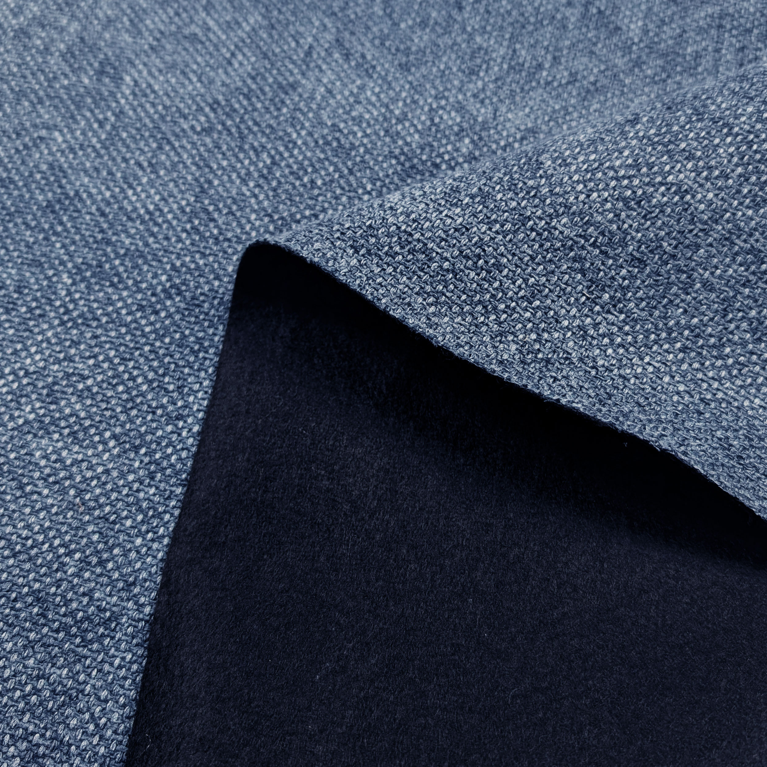 Melange Weave Fabric Blue Image