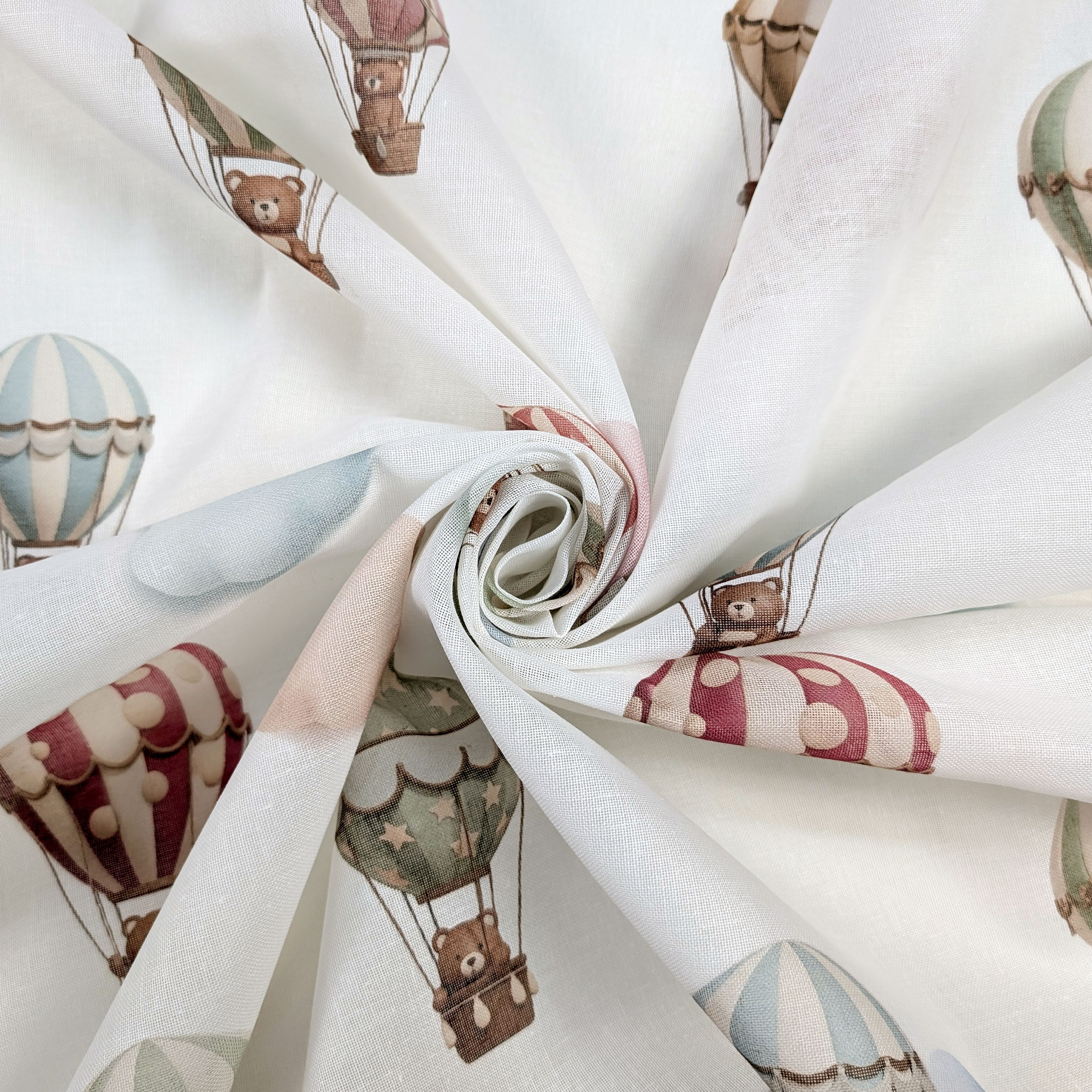 Tent Fabric Balloons and Bears Image