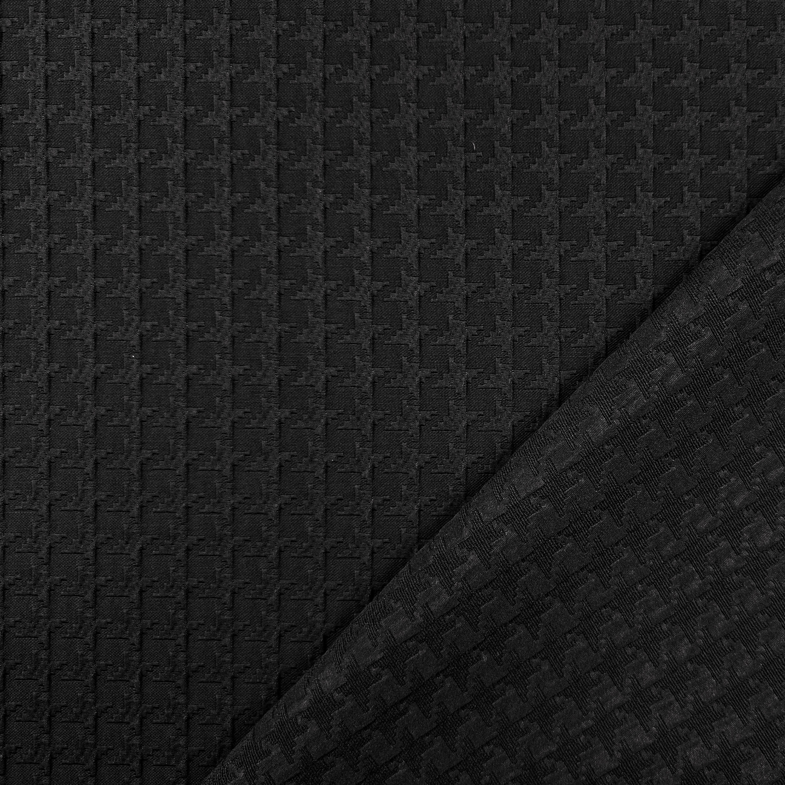 Houndstooth Jacquard Black Image