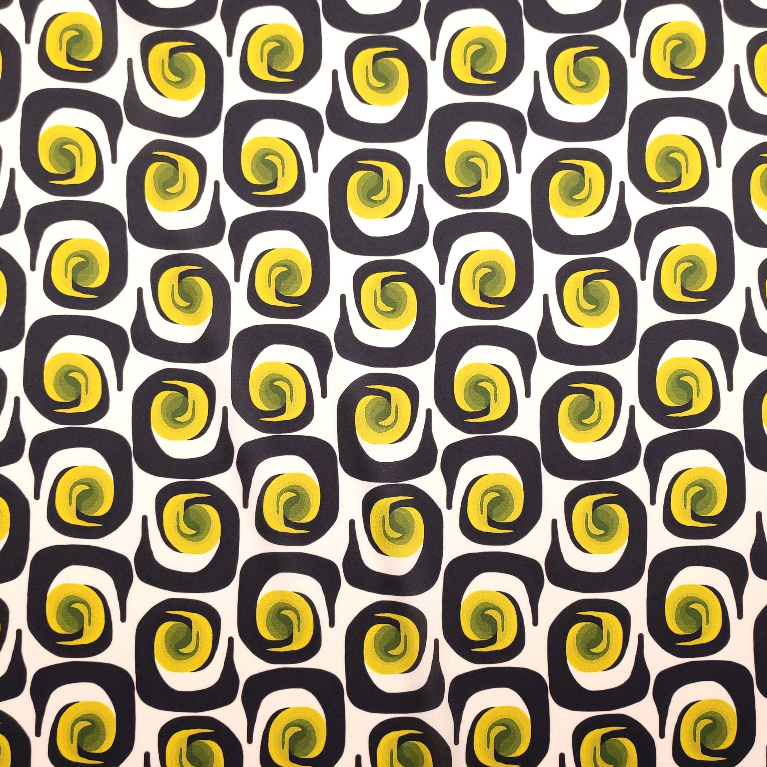 Ensemble en satin élastique Fashion Motifs abstraits Jaune Image