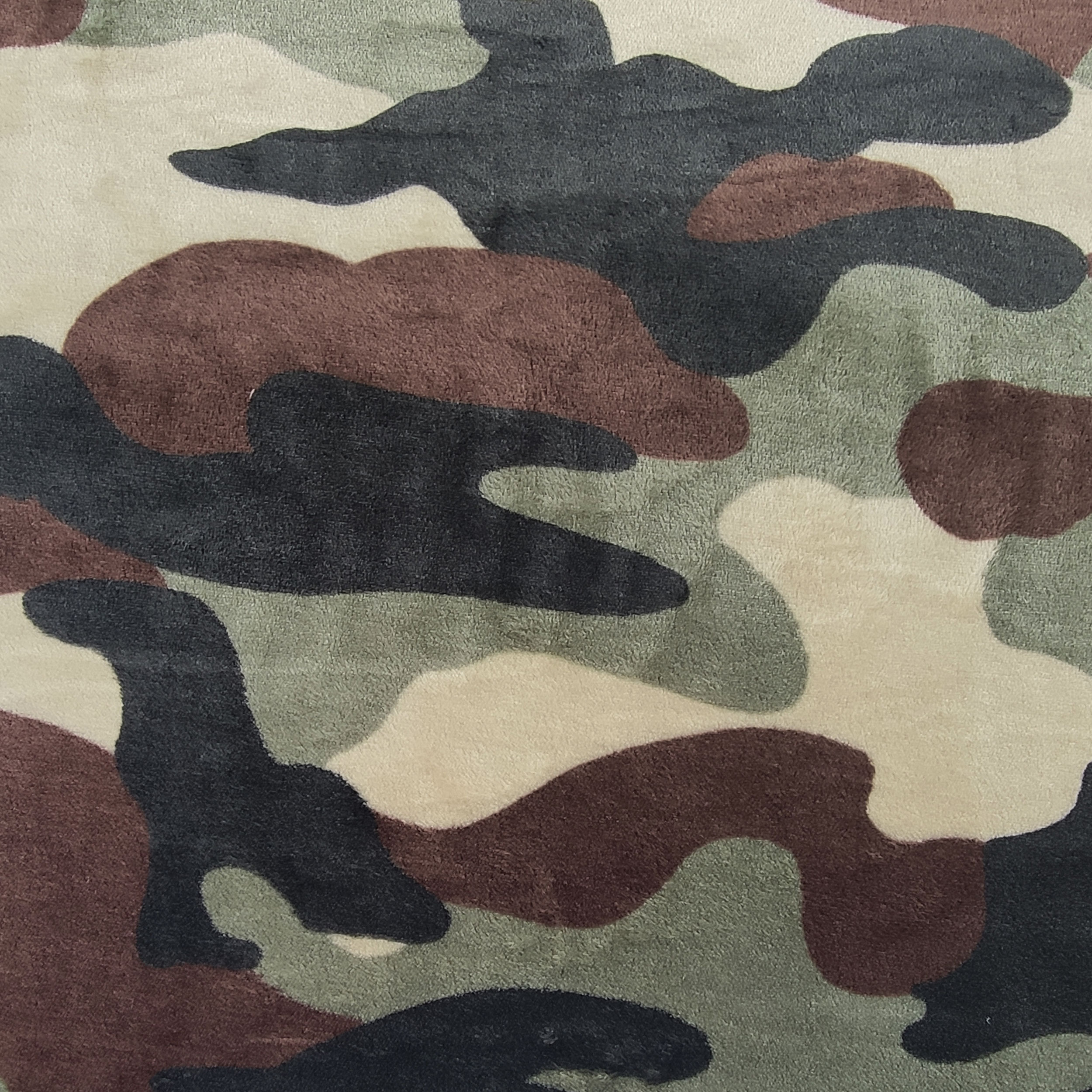 Forro polar de cachemira con estampado de camuflaje