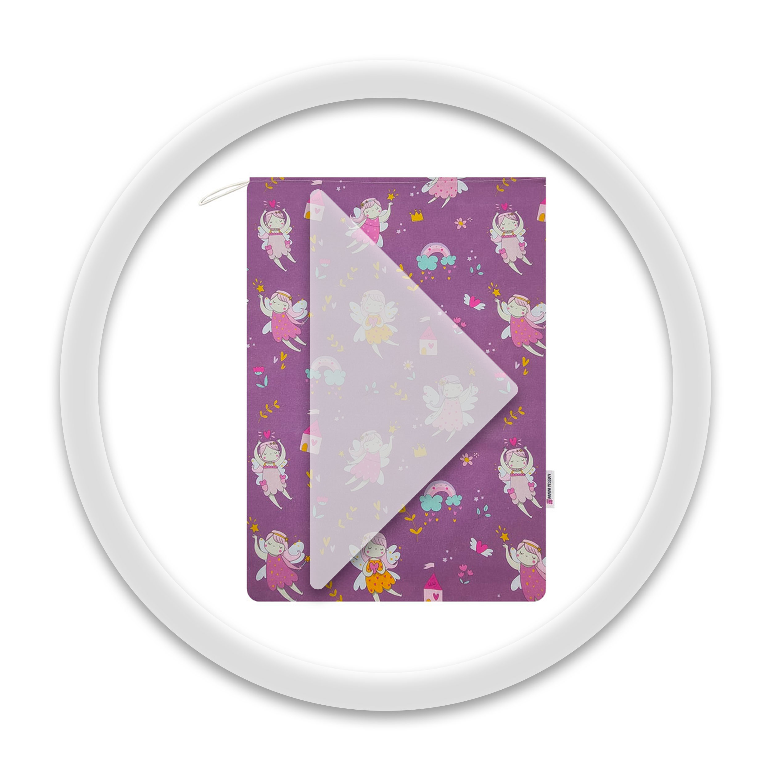 Kindergarten Change Bag Fairy Lilac Background Image
