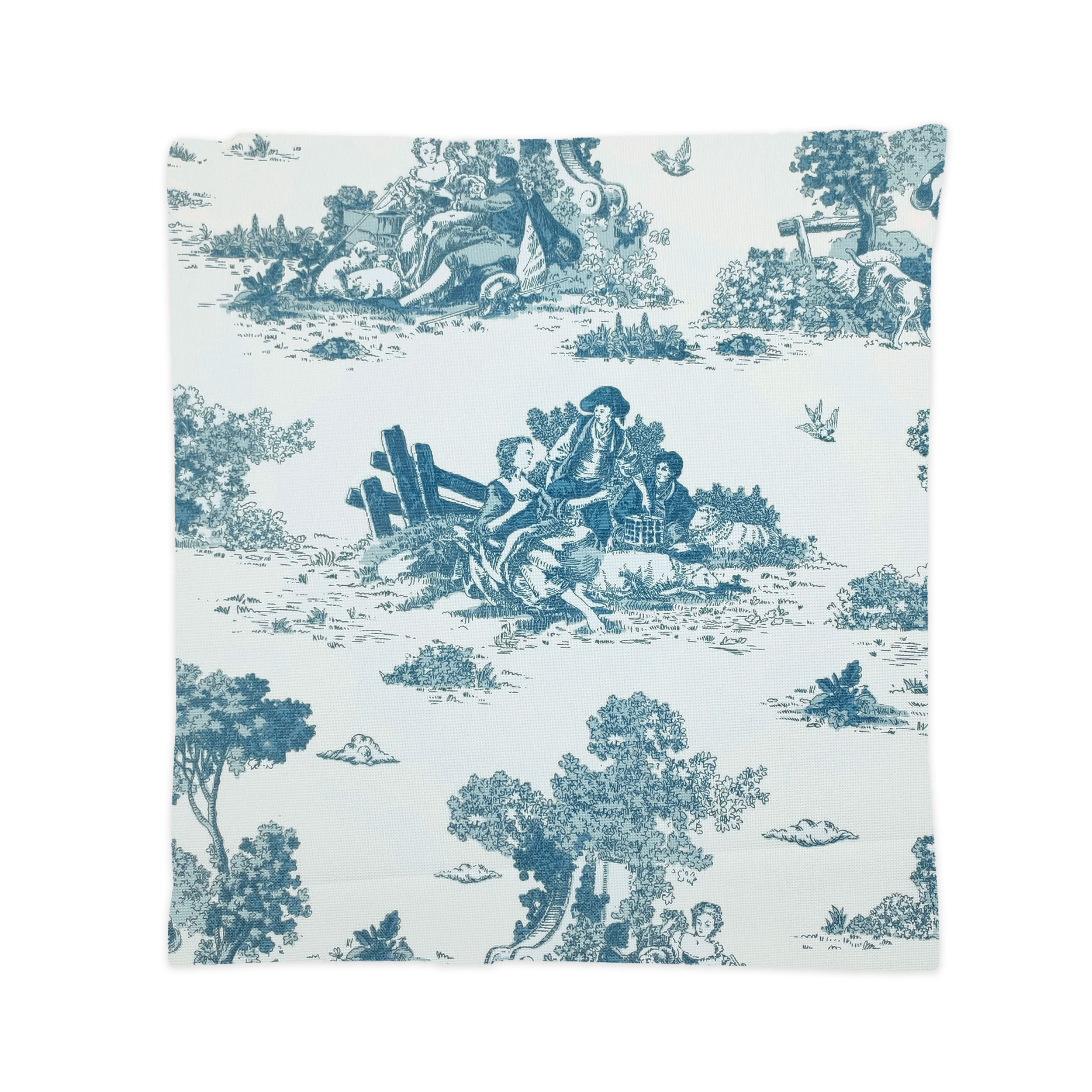 Toile de Jouy Petroleum Cushion Pillowcase Image