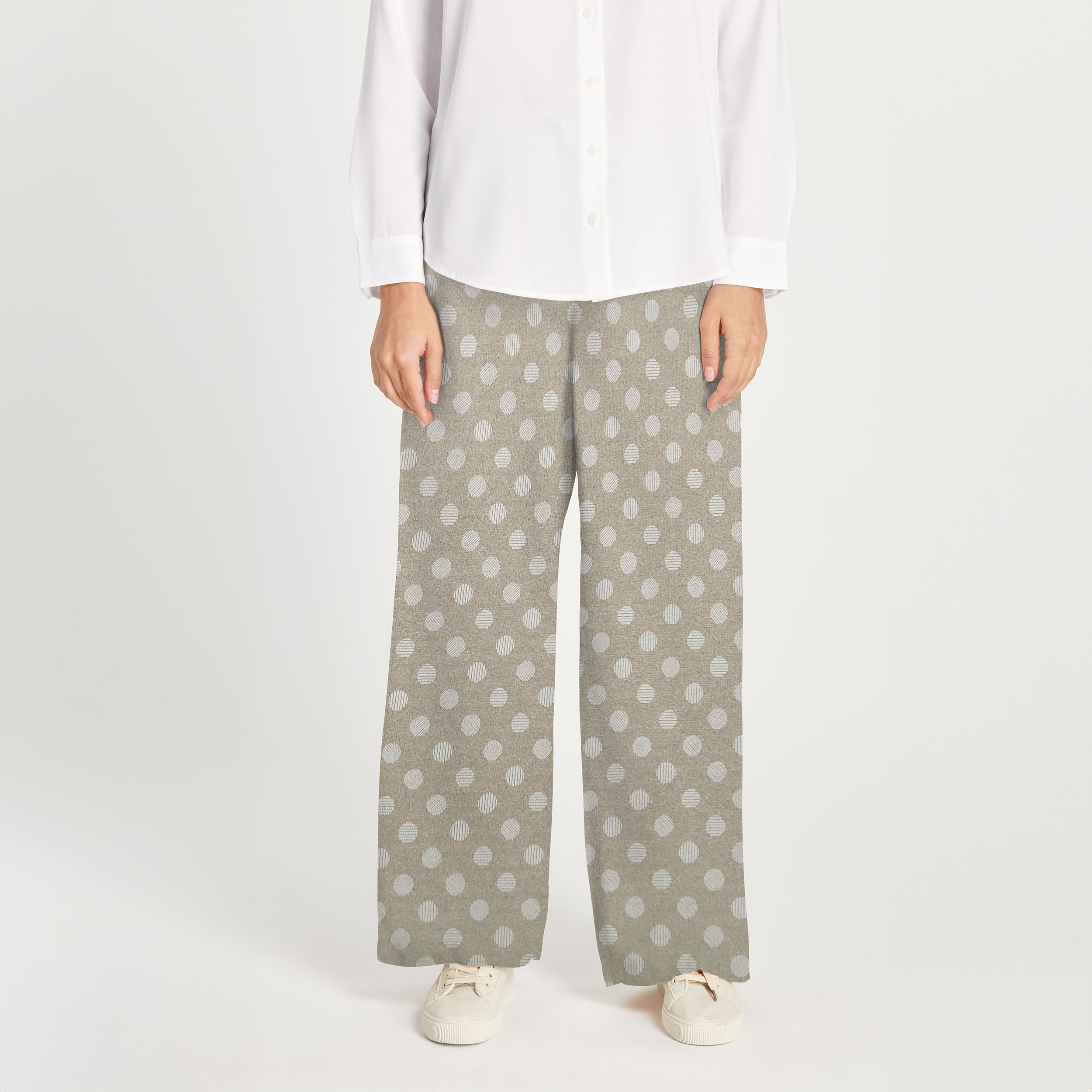 Punto Milano Abstrakte Polka Dots Hintergrund Beige