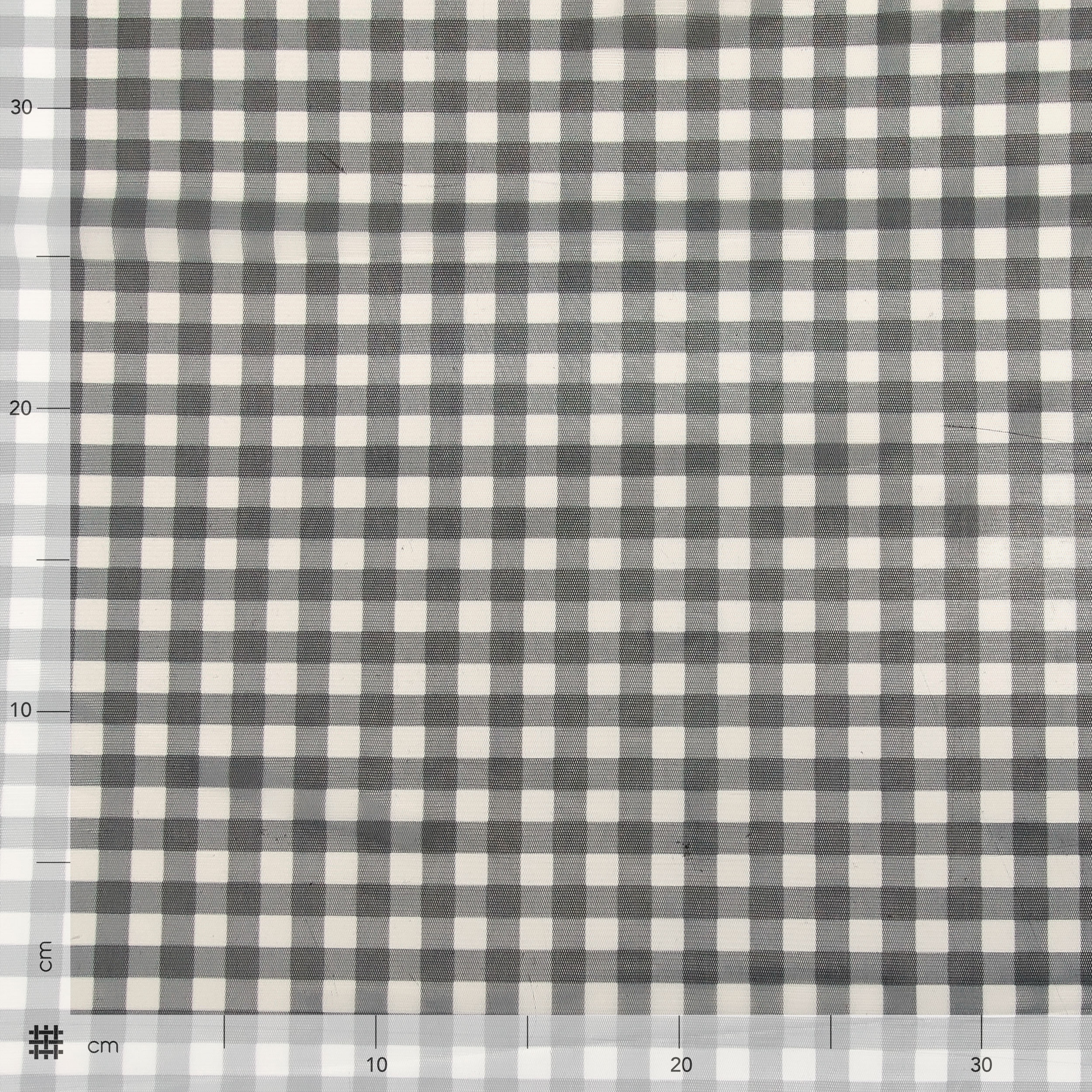 Black and White Elasticised Square Tulle Image