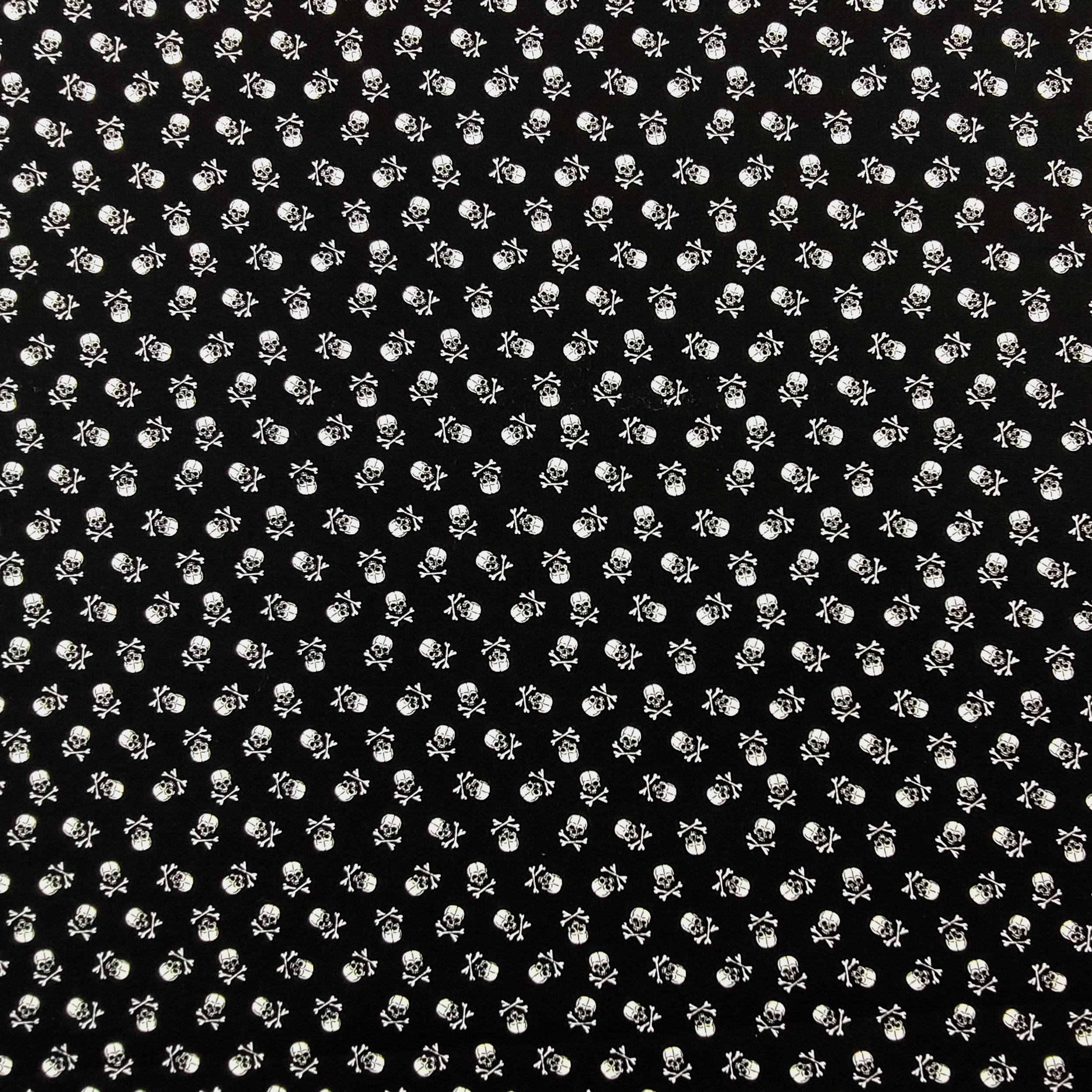 Baumwolle Hintergrund Schwarz Mini Skulls Fantasy