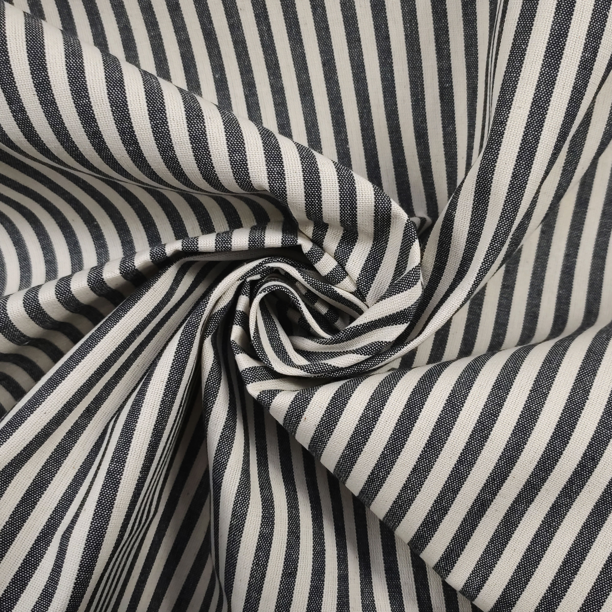 Pure Cotton Striped Tablecloth Fabric Image