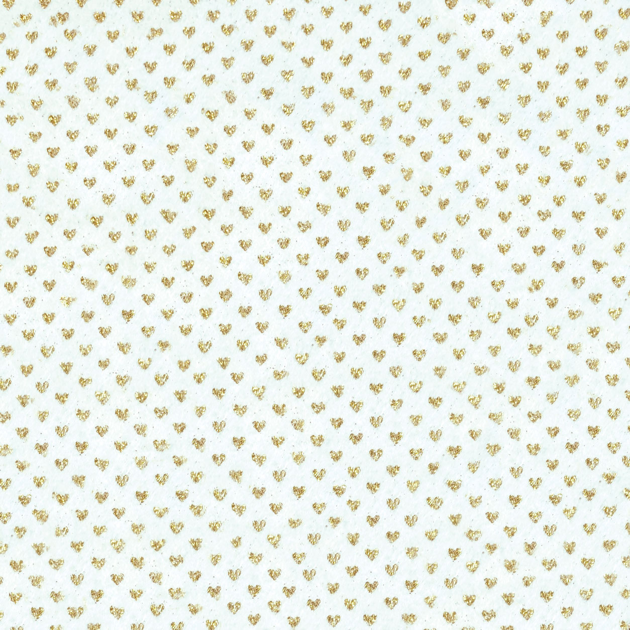 Pannolenci Corazones Glittered Fondo Crema Dorado