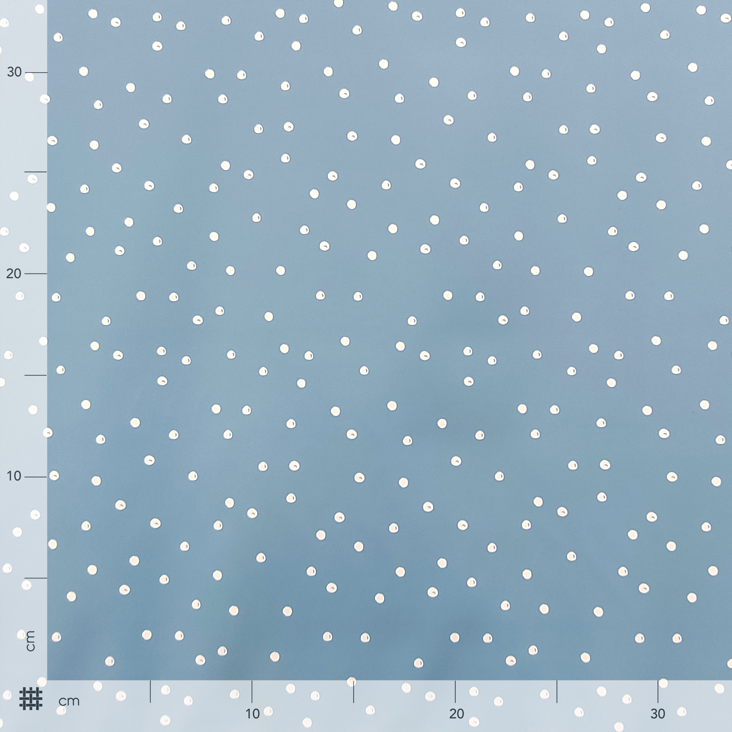 Mackintosh White Polka Dot Pattern Celeste Background