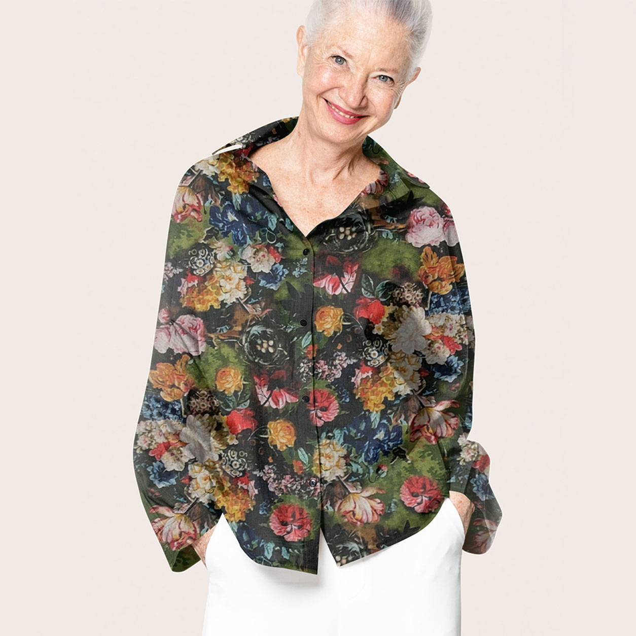 Fleurs sauvages peintes Image