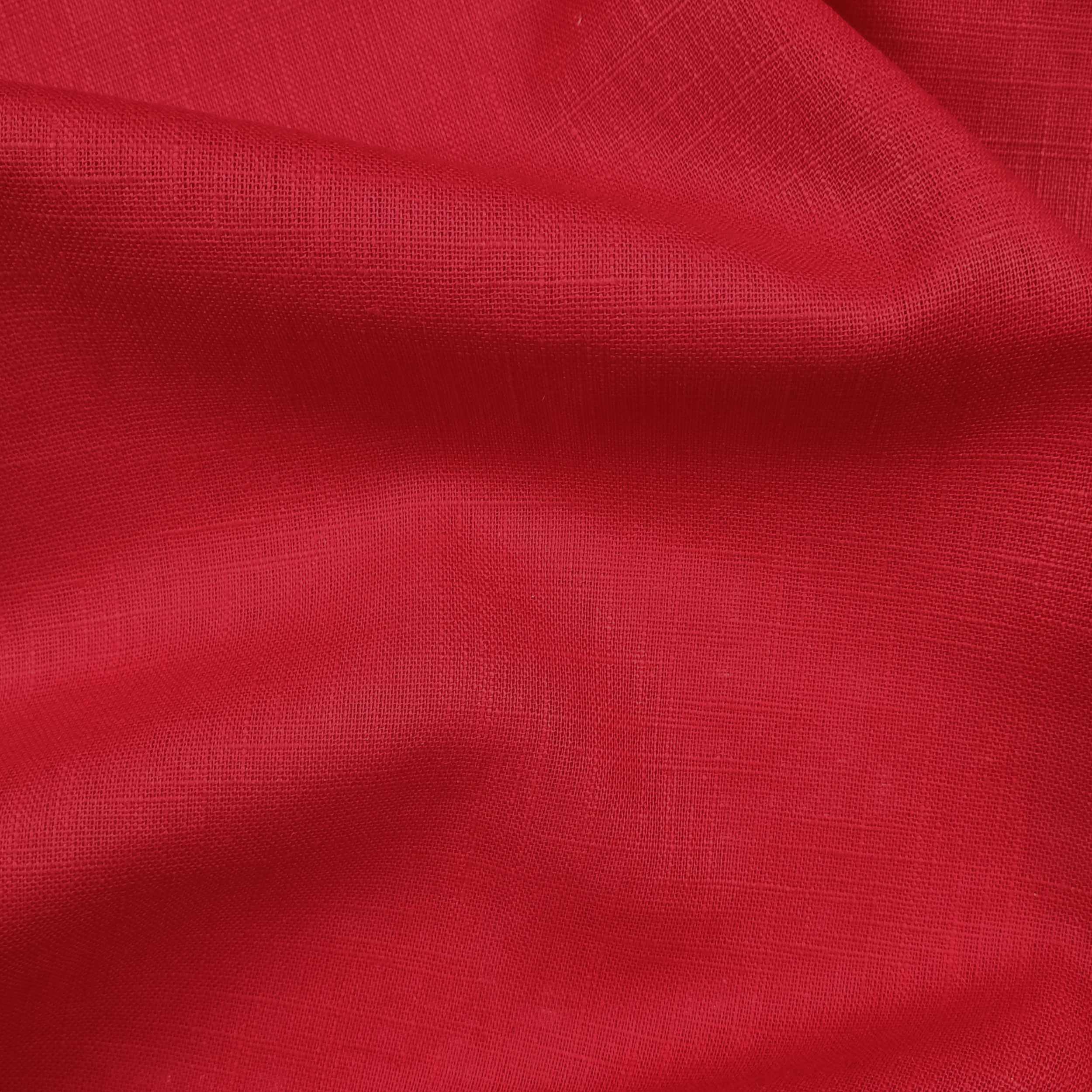 Roter Reinleinen-Stoff