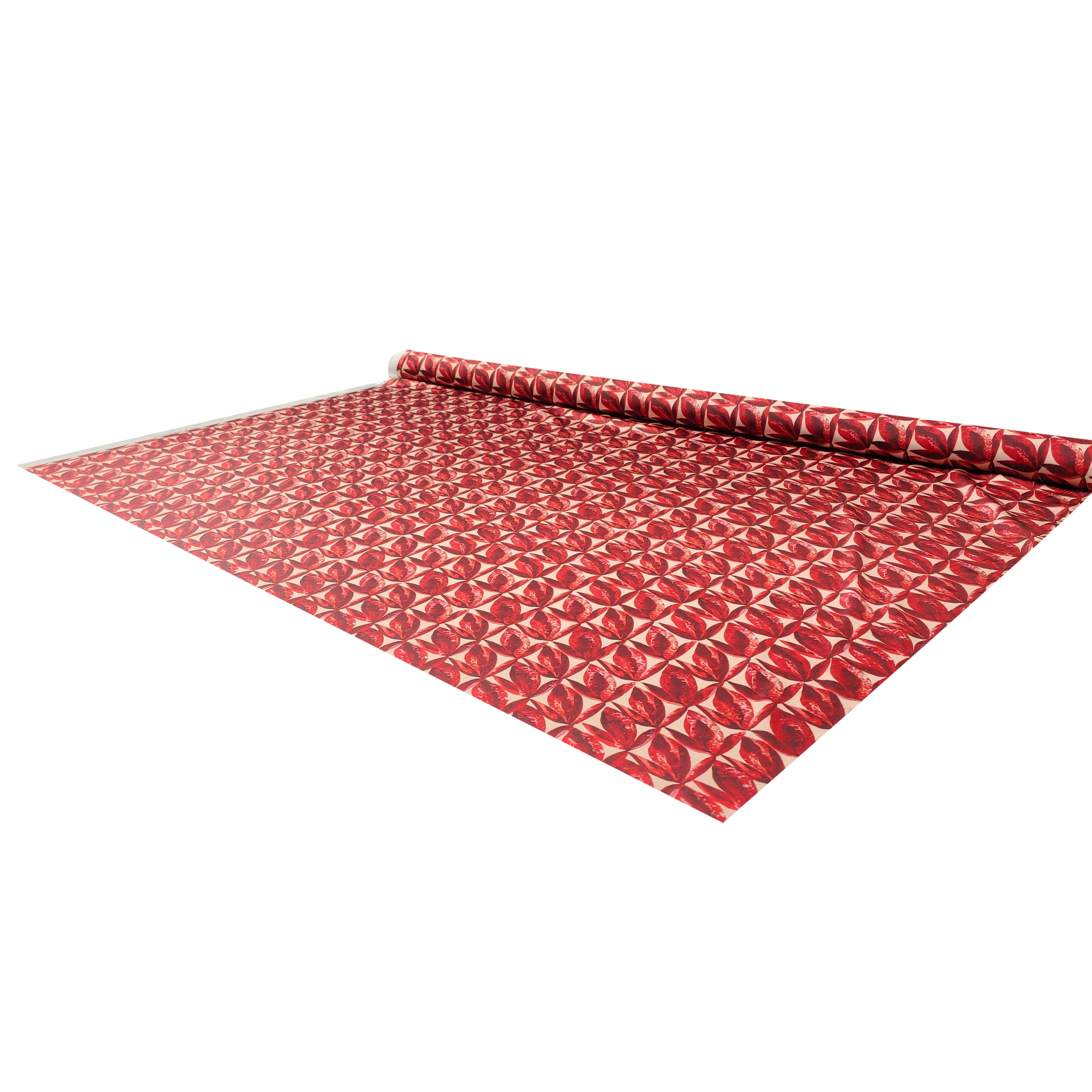 Set Satin High Fashion Foliage Red