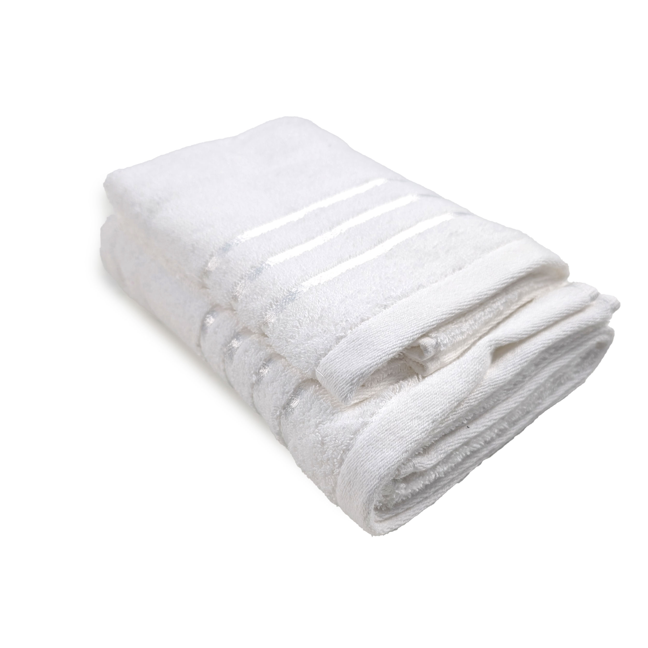 White Bath, Face and Guest Towel Set Image
