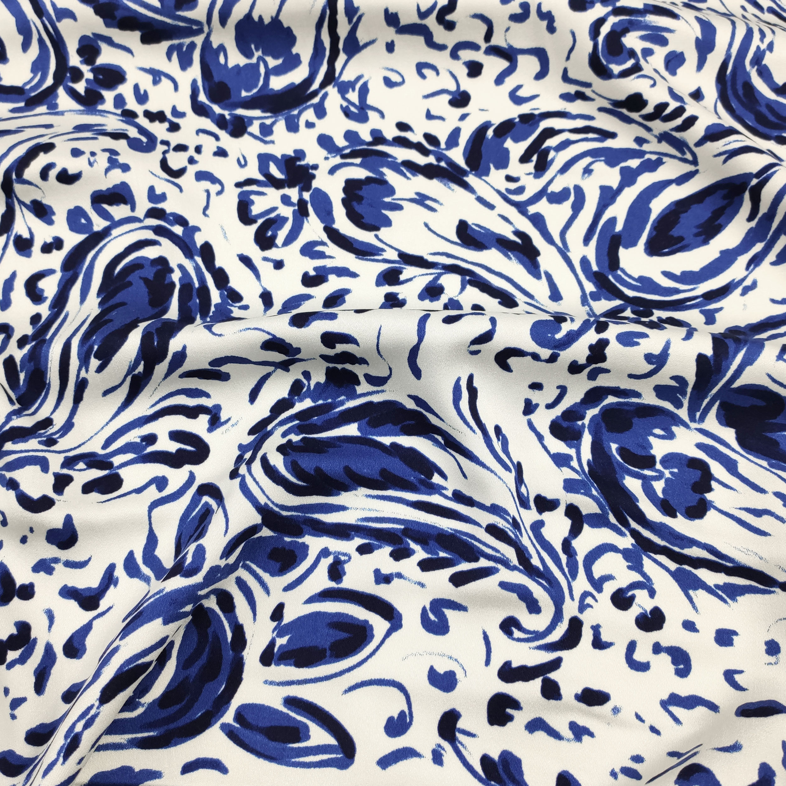 Viscosa Cachemira Fantasía Azul