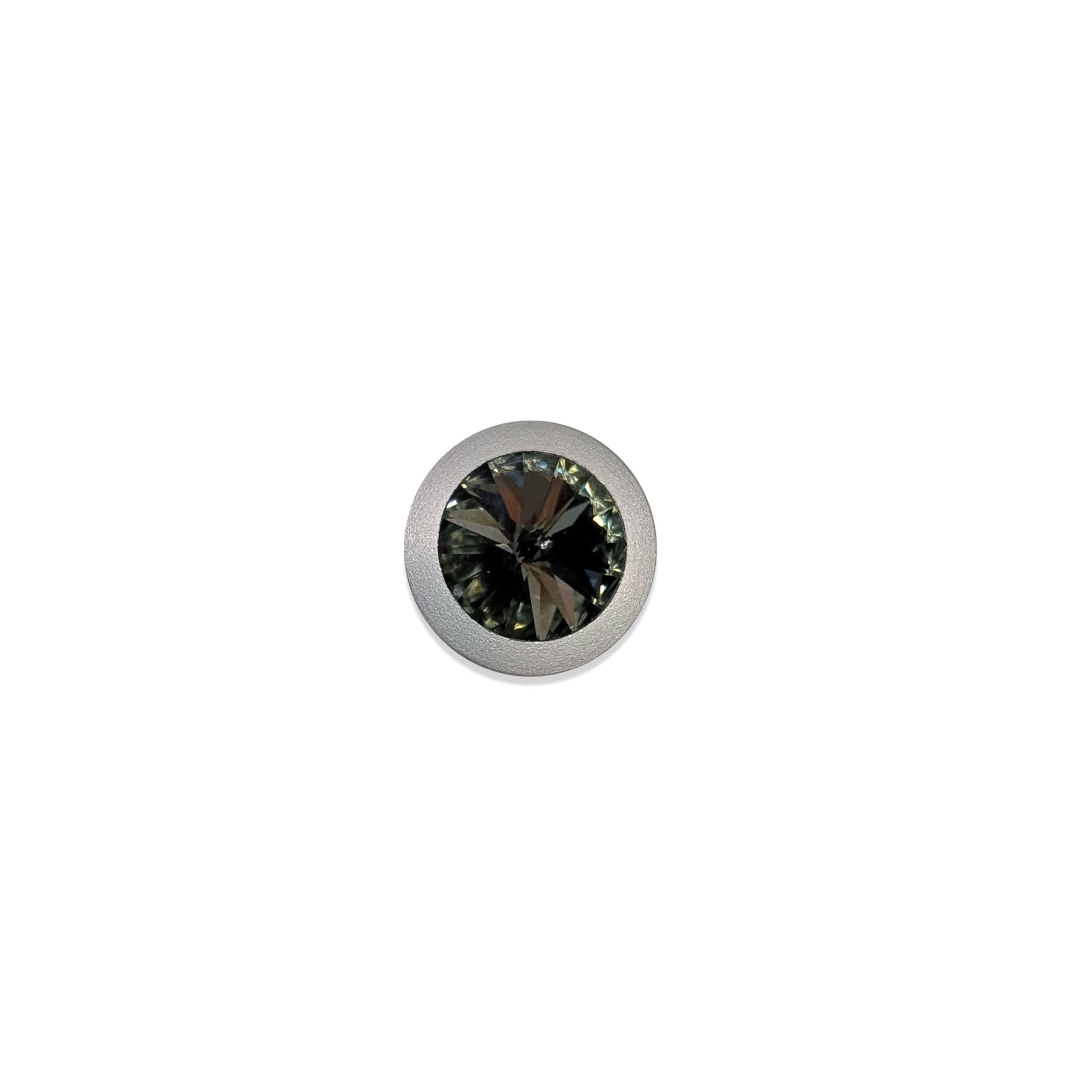 Button with Swarovsky Green Tourmaline Image