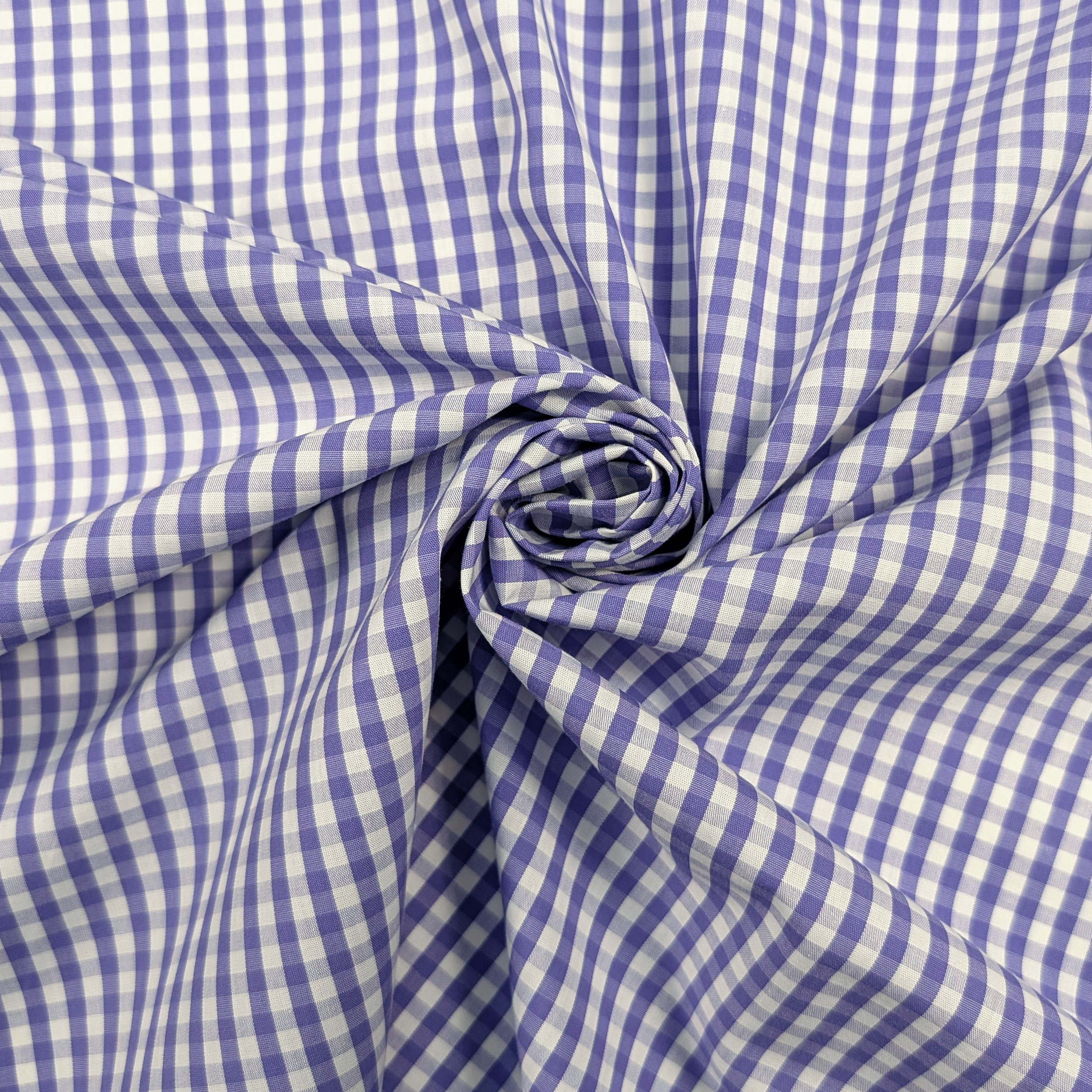 Quadrettino Shirting Cotton Lavender Image