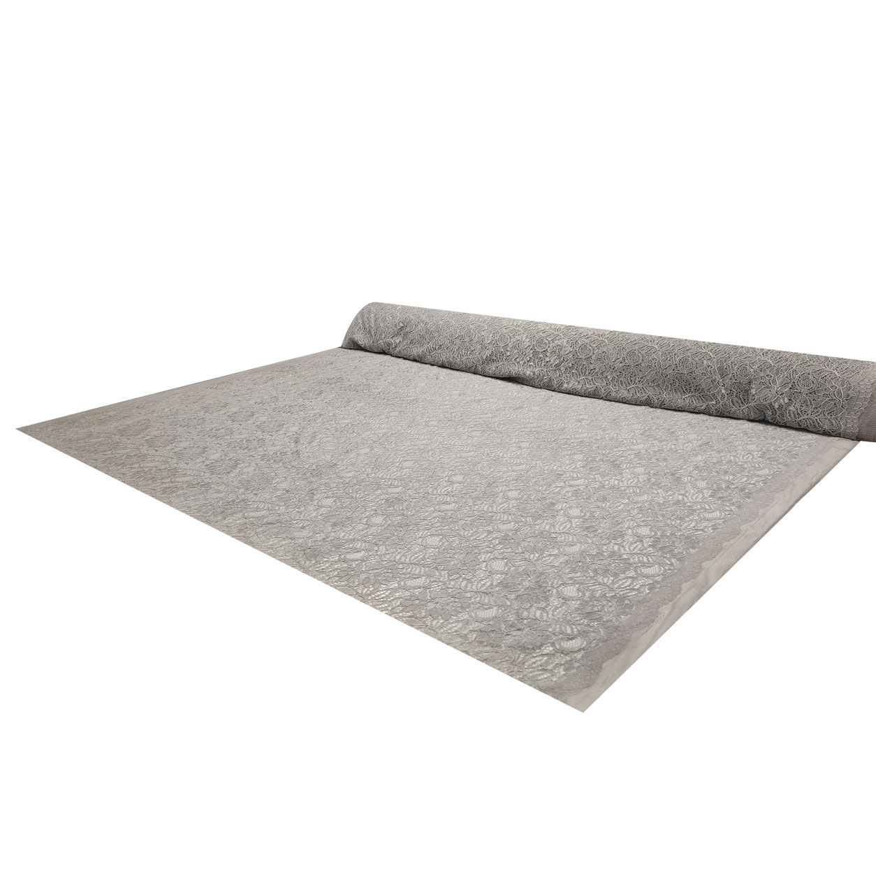 Tissu en dentelle gris tourterelle clair Image