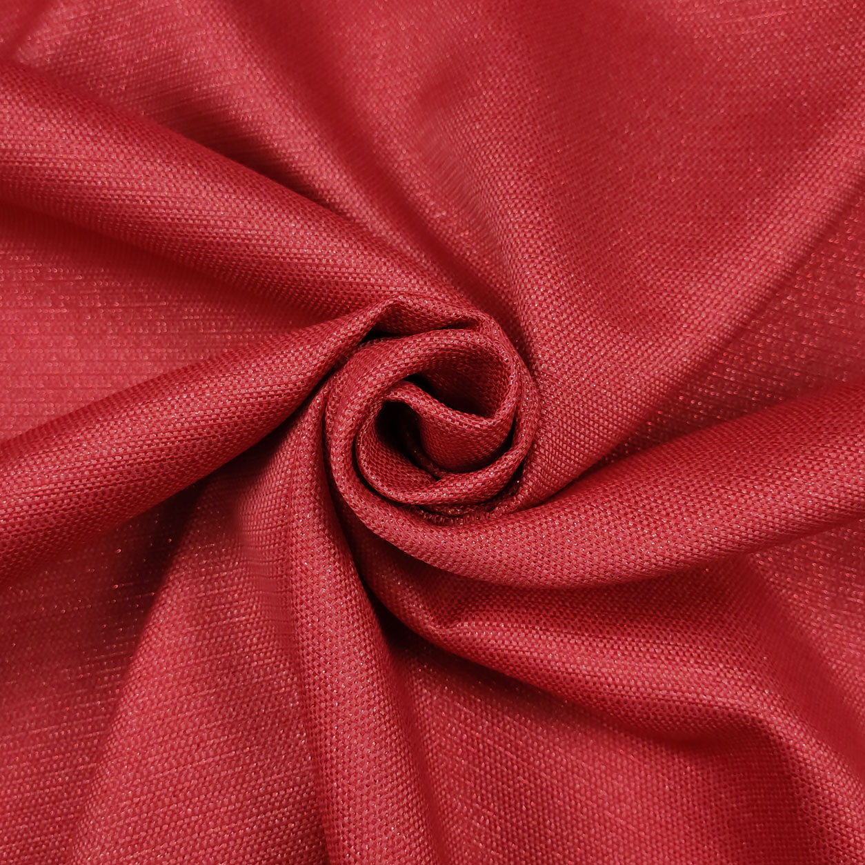 Tissu Lurex rouge en coton mélangé Image