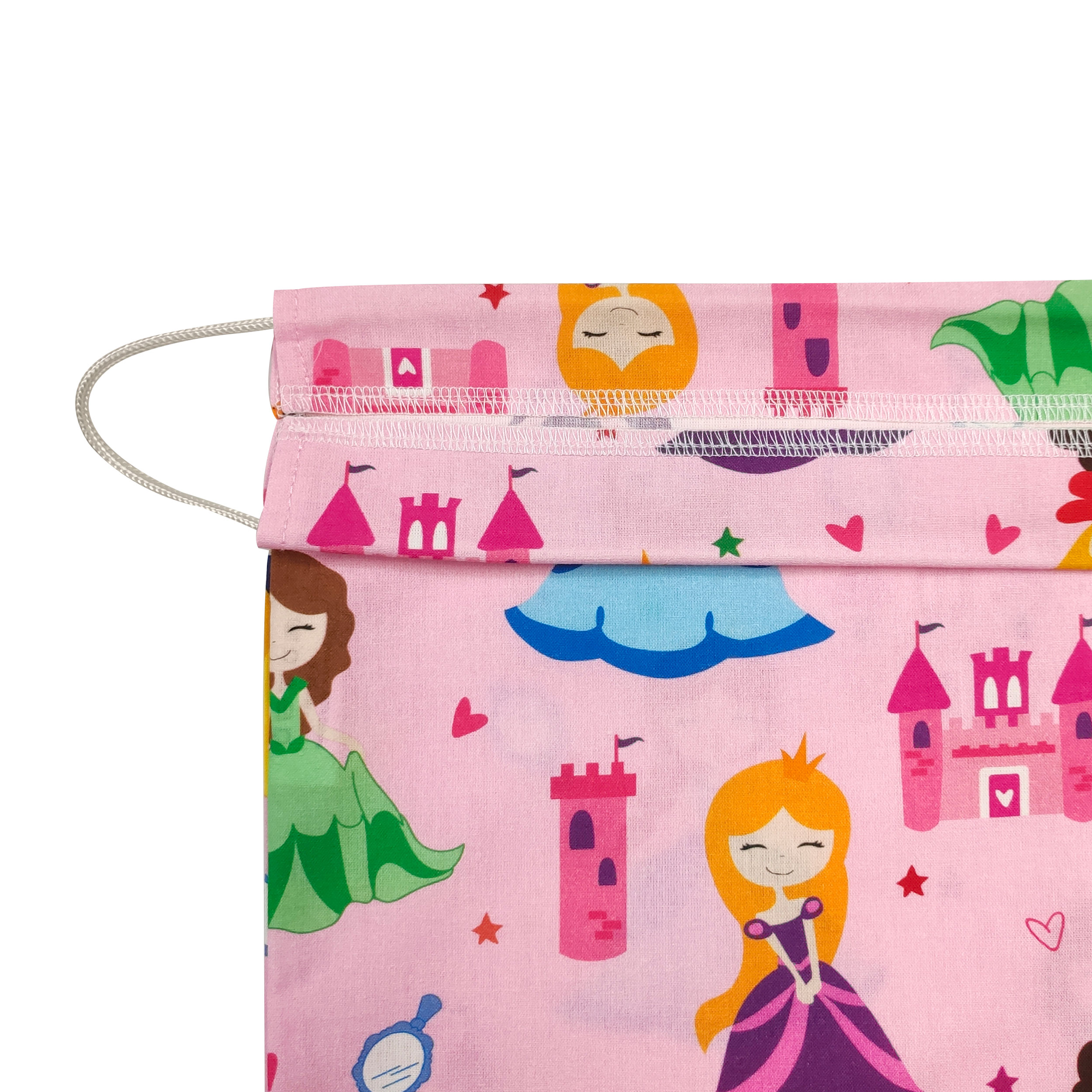 Sac à langer Princesses Fond rose