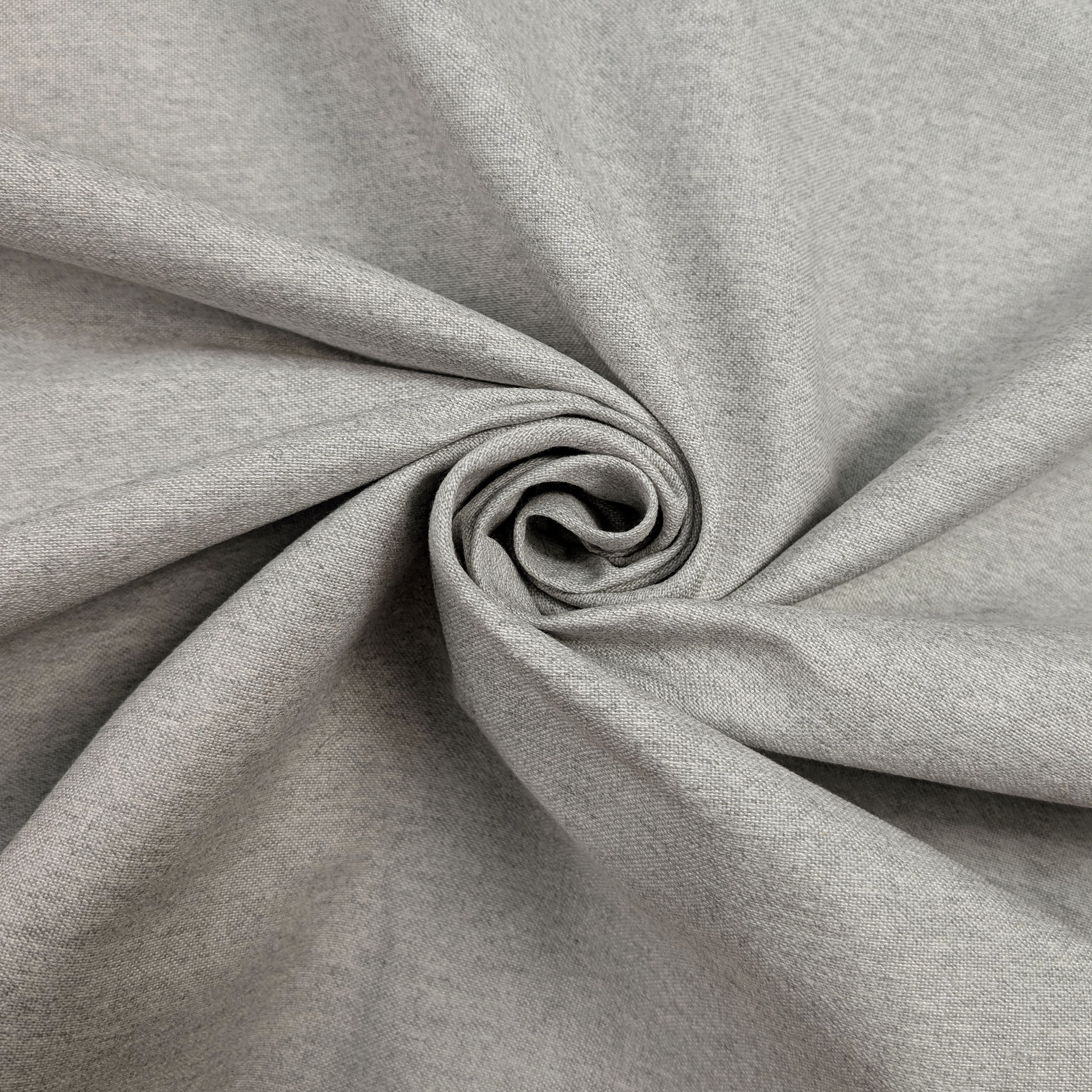 Light Grey Melange Cotton Blend Image