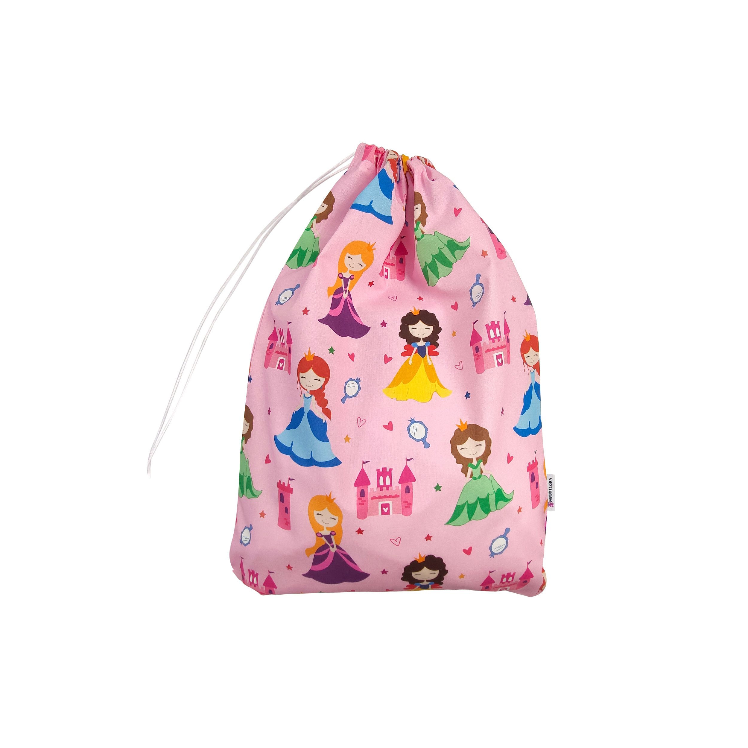 Sac à langer Princesses Fond rose