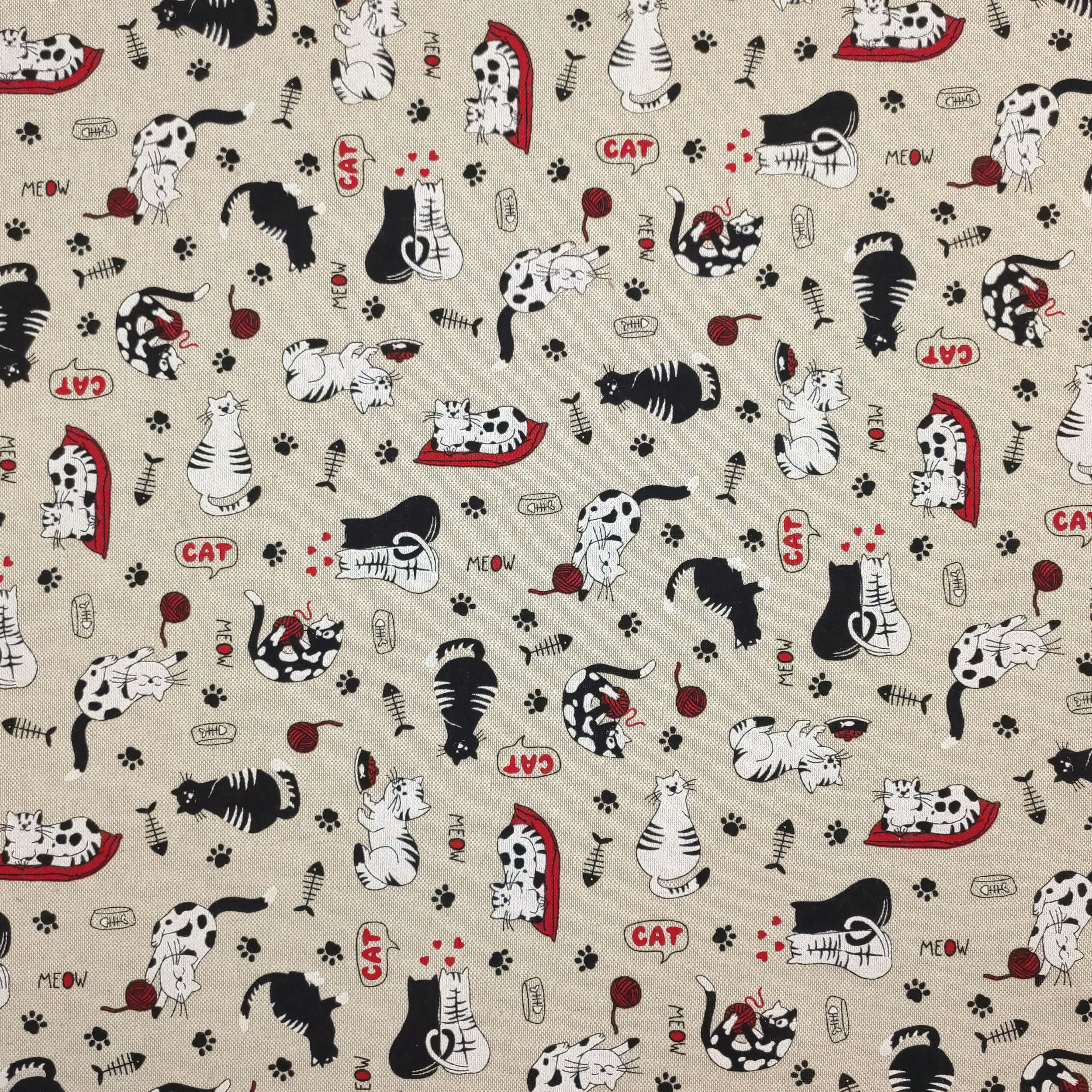 Mixed Cotton Cat fabric