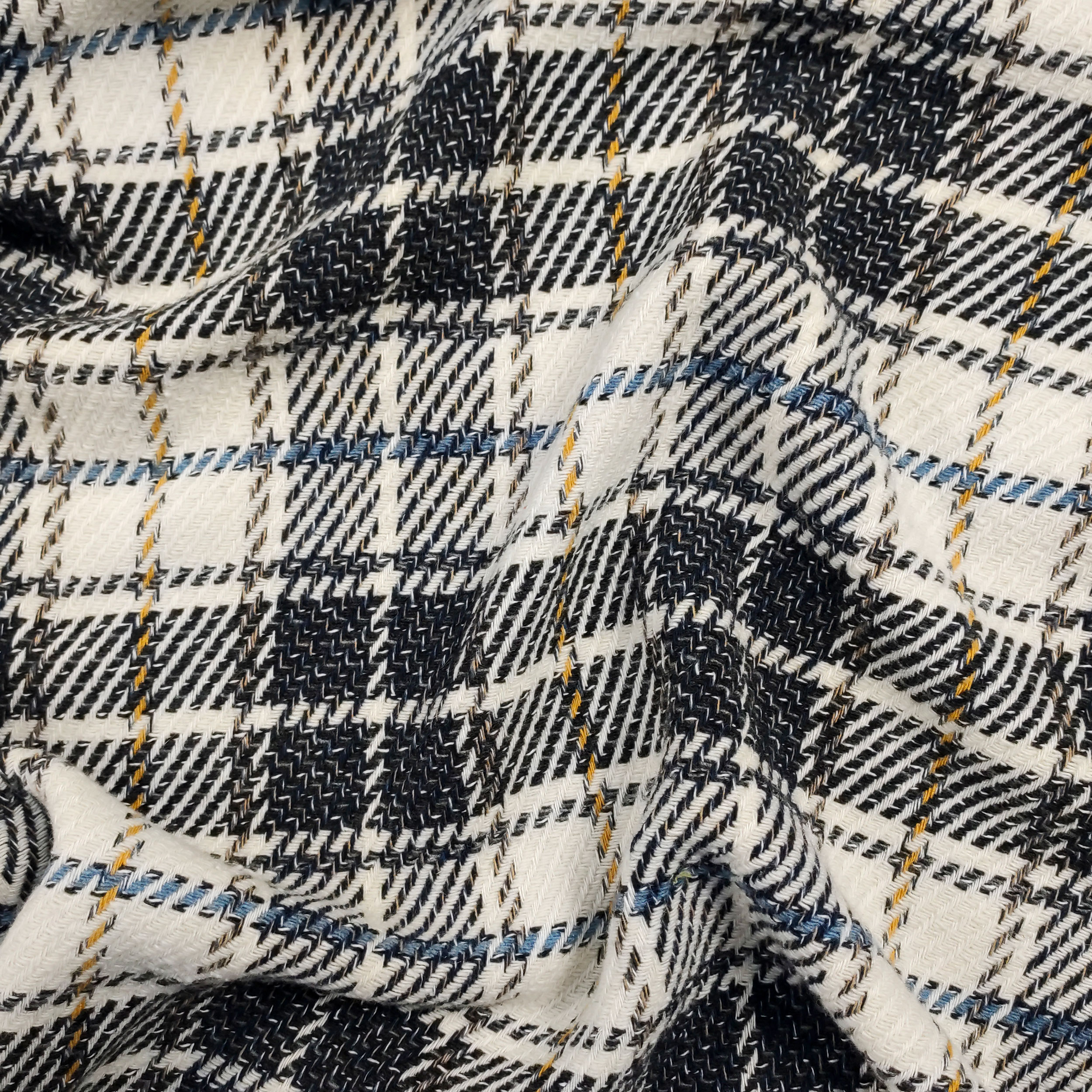 Jacquard écossais coton et soie