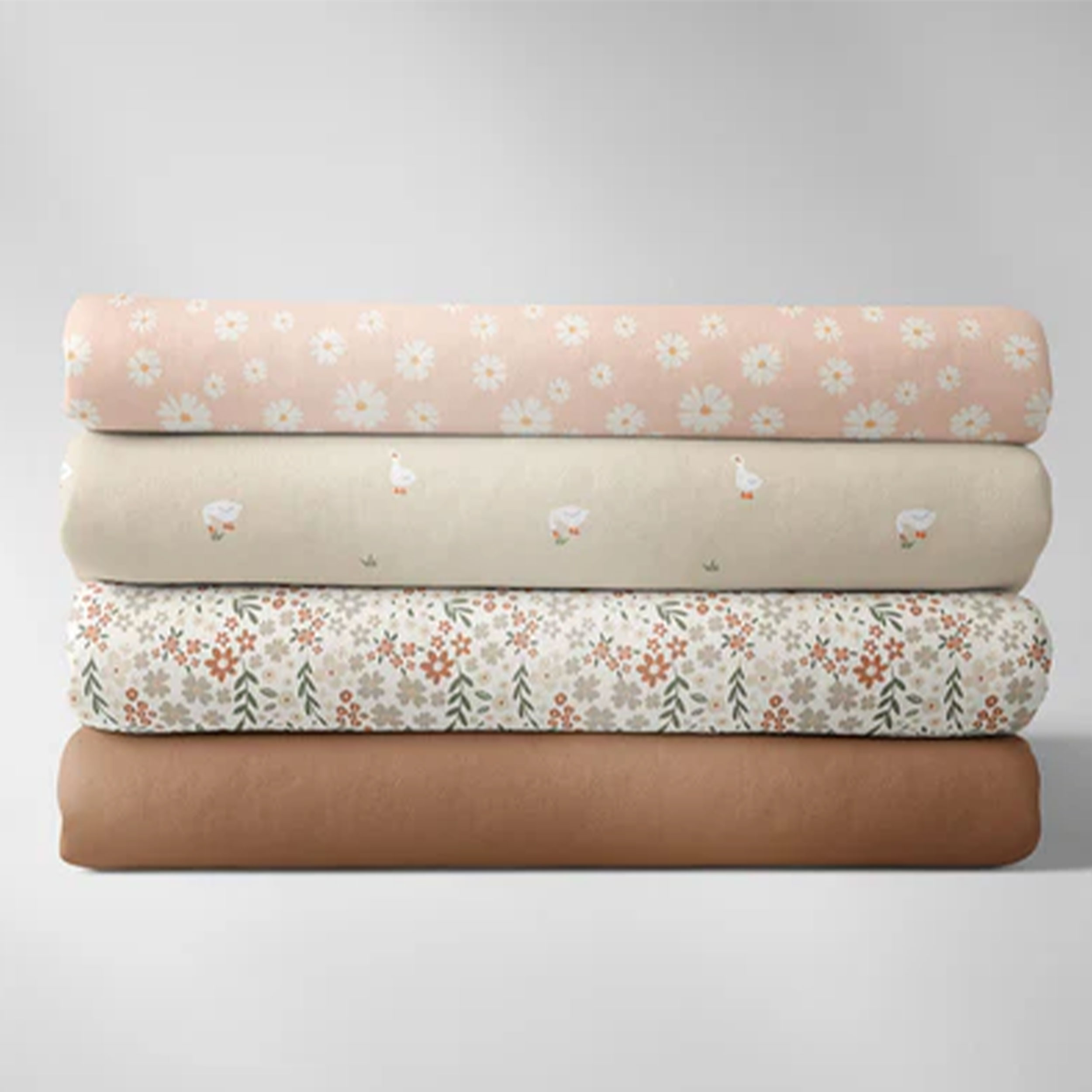 Cotton Poplin with Sweet Geese