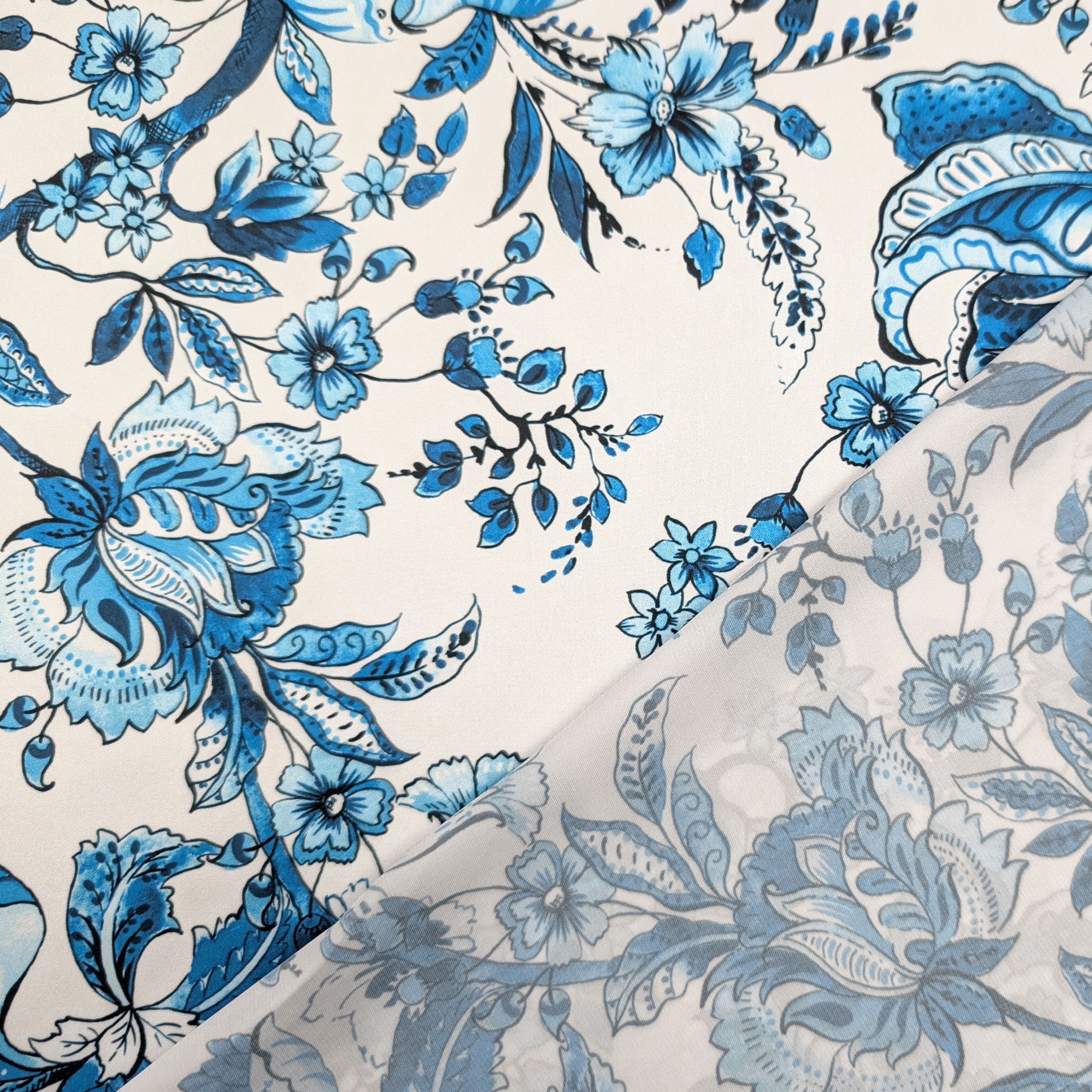 Blue Flowers Fashion Shave Image