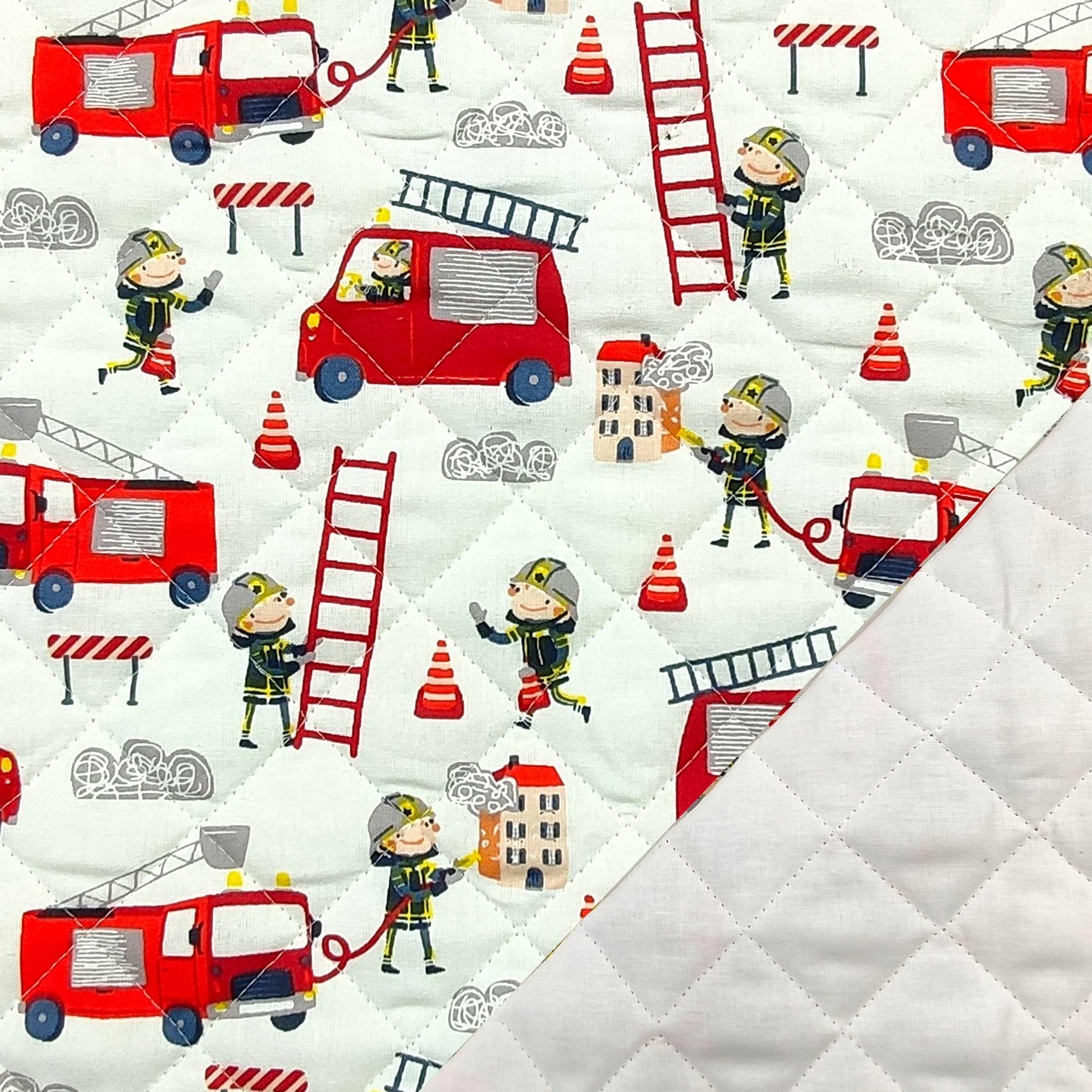 Tissu matelassé pompier Image