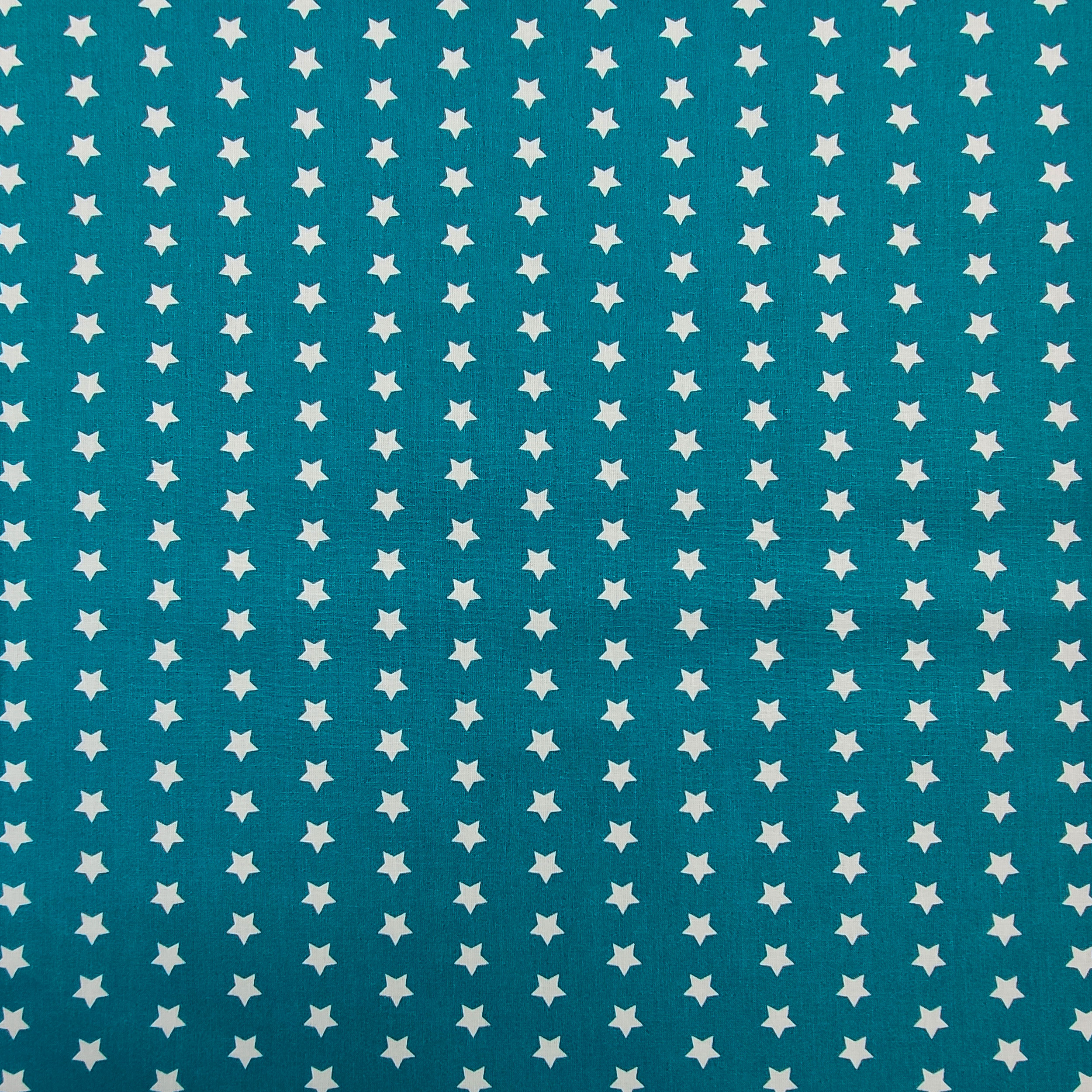 Tela de algodón Estrellas blancas Fondo de color 1