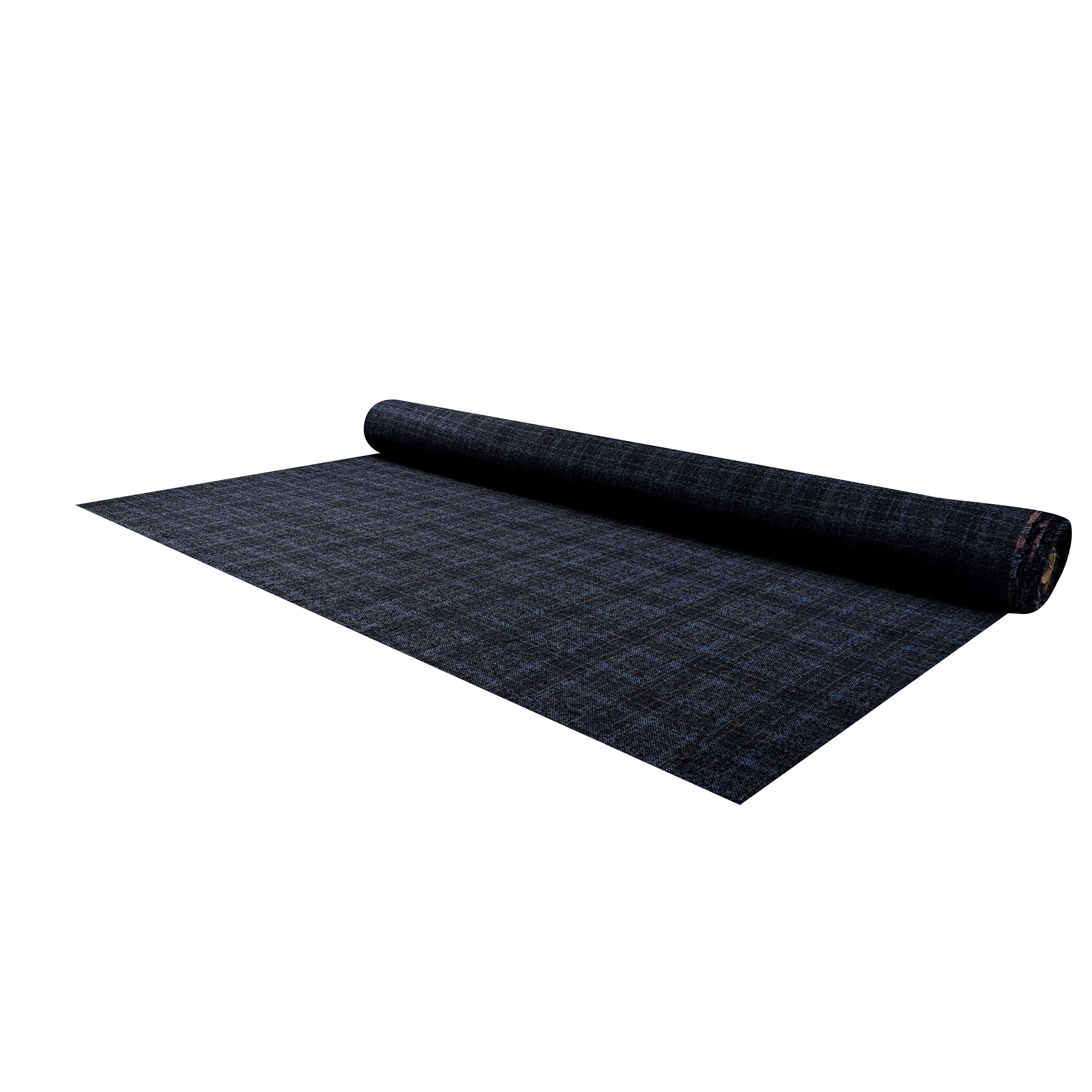 Dark Blue Tartan Tweed Image