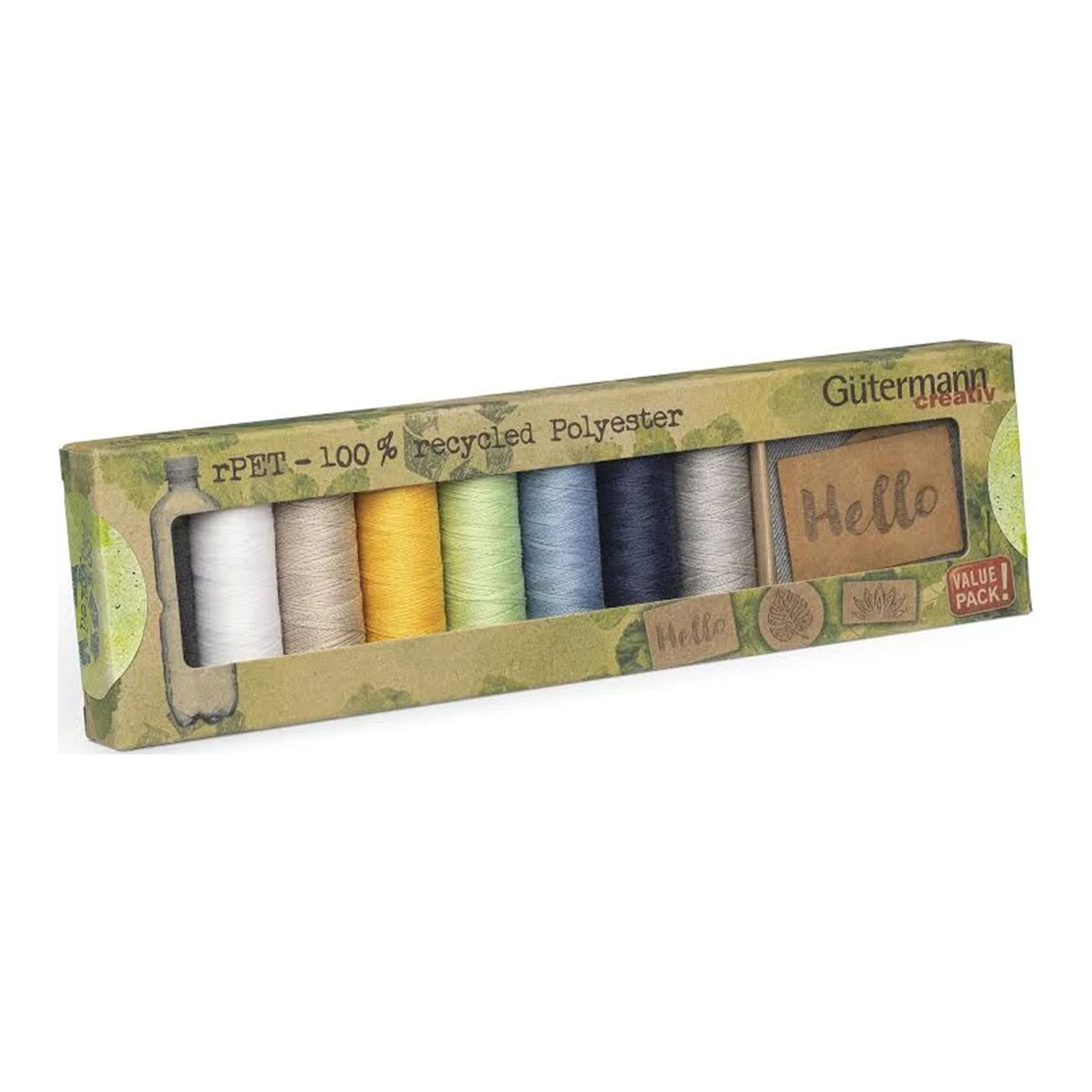 Gutermann Creative Stitcher rPET 8 Reels with Labels Image
