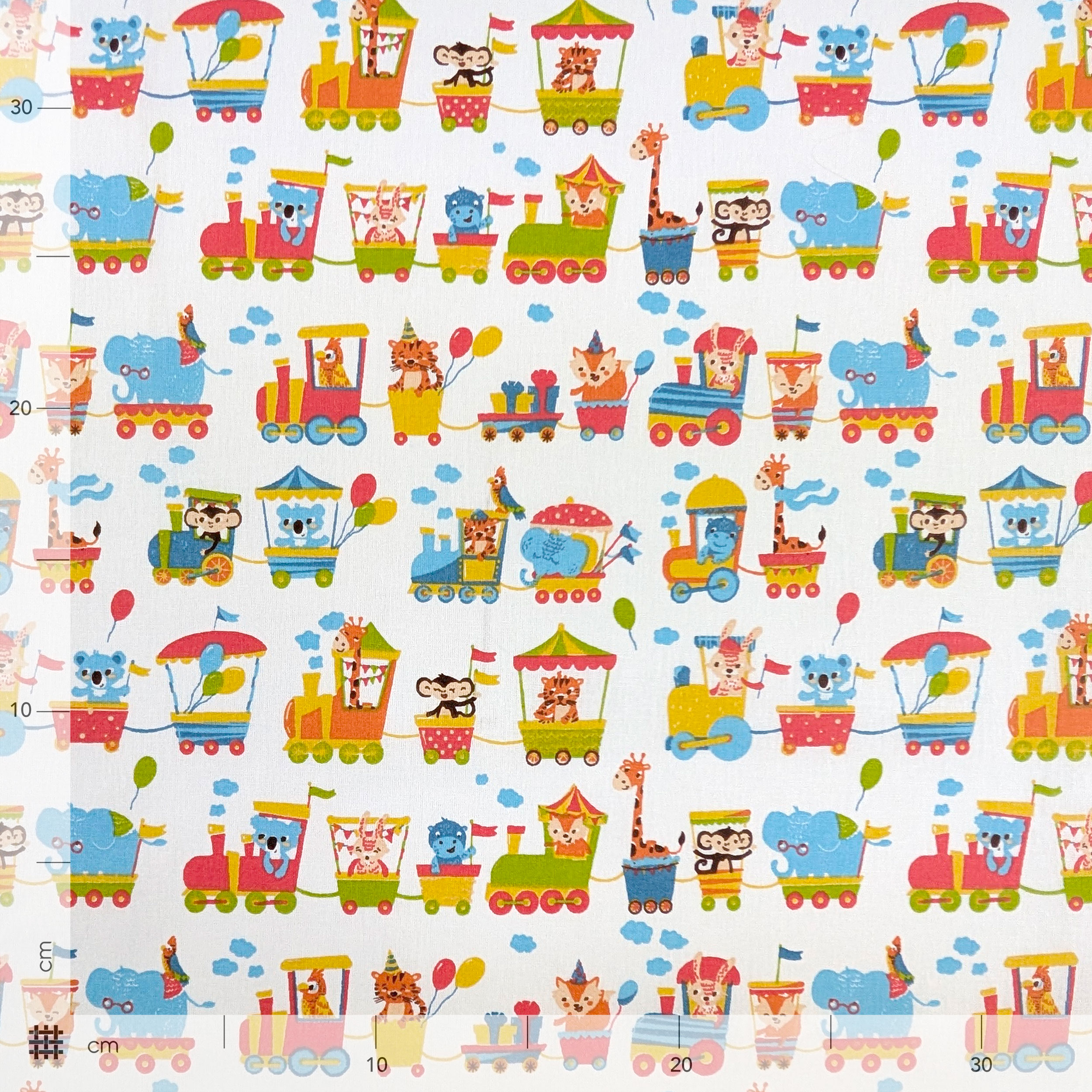 Animal Train Cotton Image