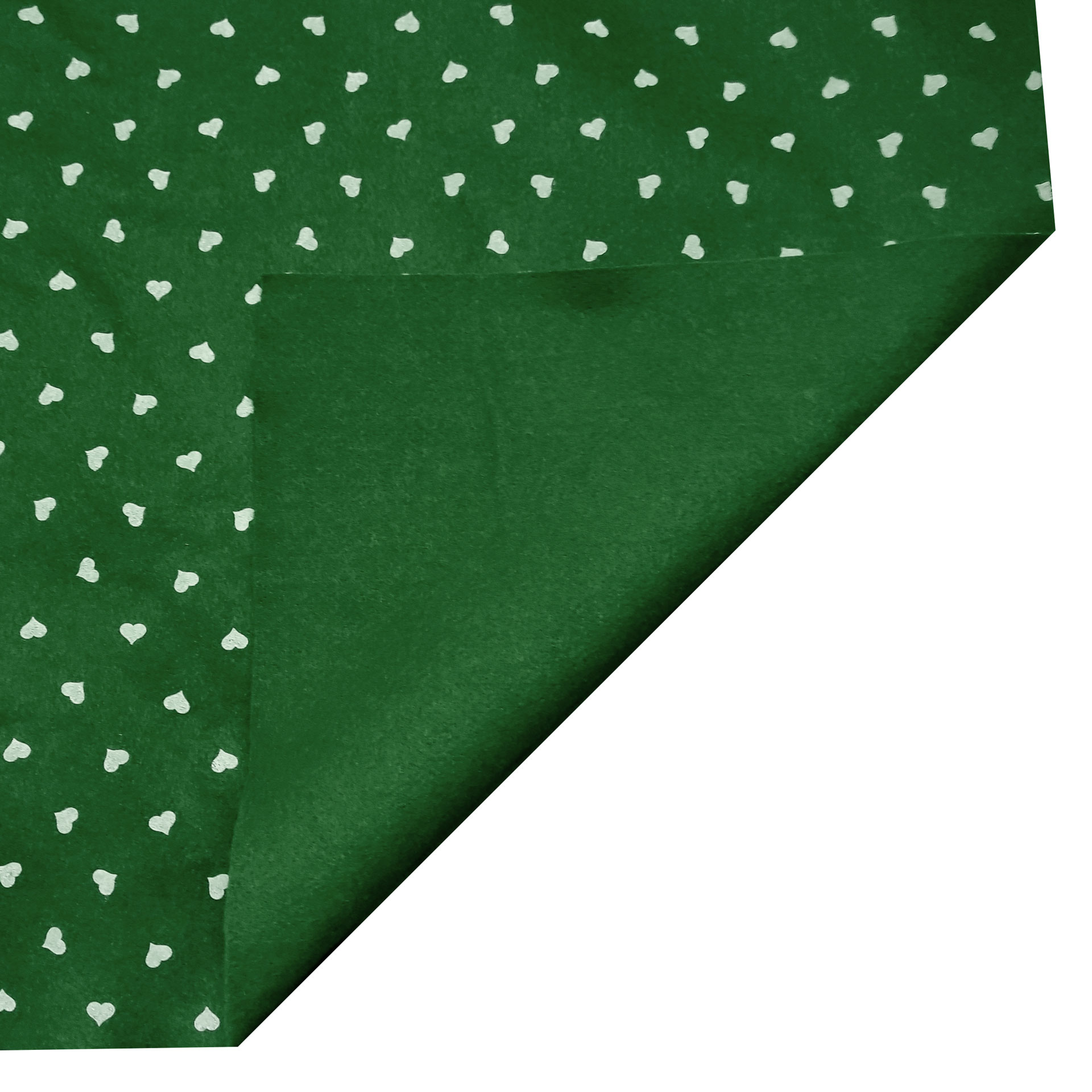 Pannolenci Green White Hearts Image