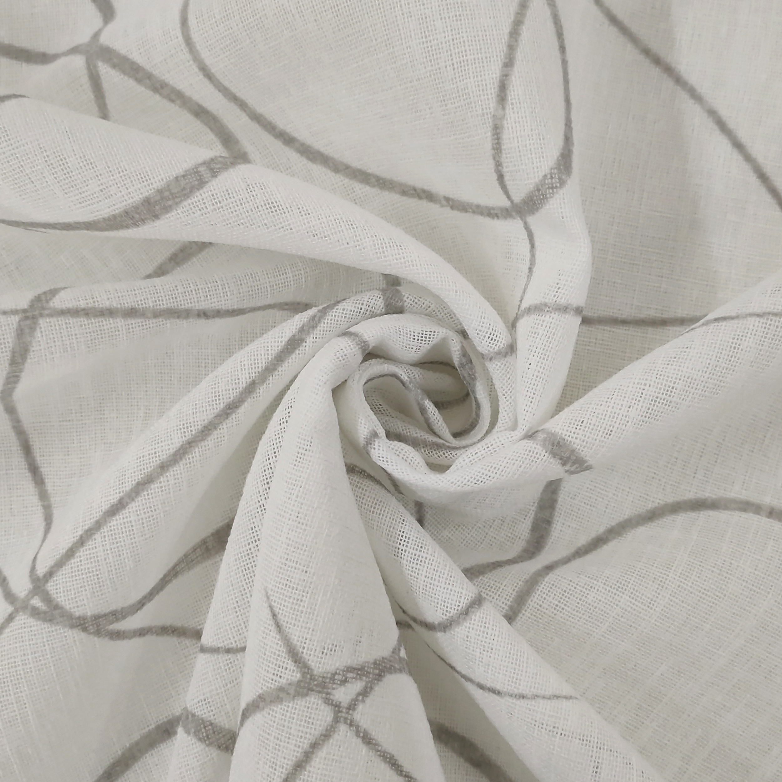 Tissu de rideau Liberty Grey Circles