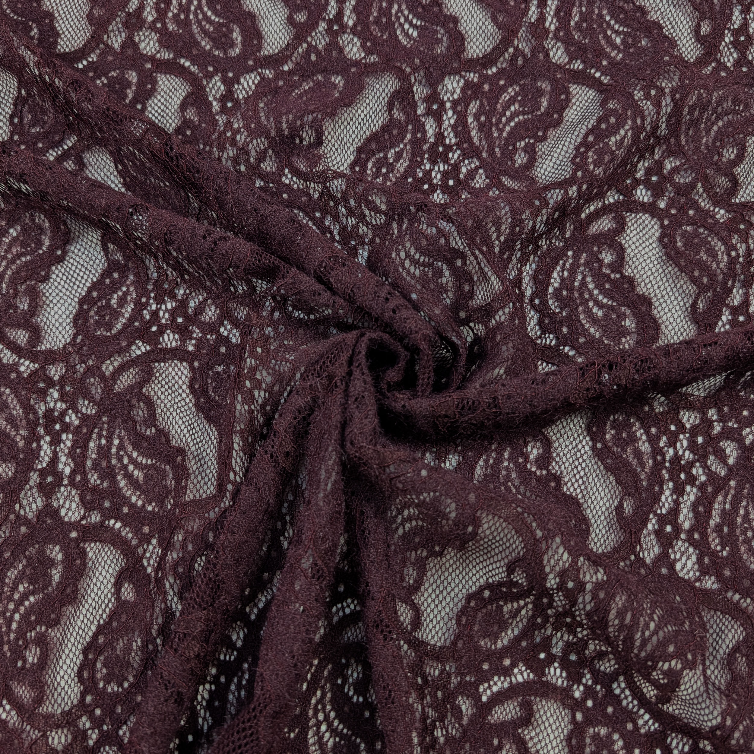 Bi-elastic Double Edge Lace Bordeaux Image